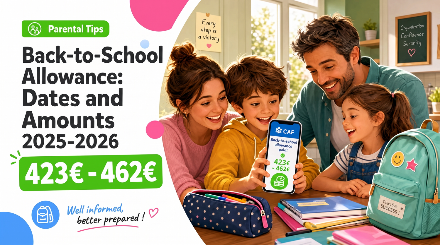 Quand est versée la prime de rentrée scolaire ? Dates et Montants