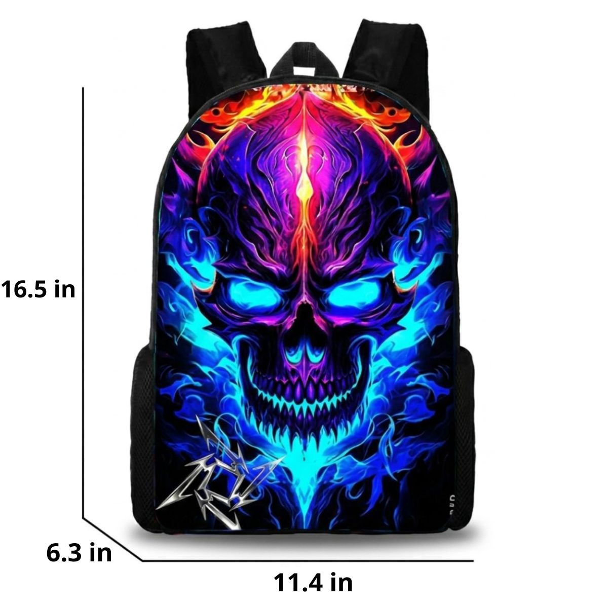 Skeleton Backpack | 3-Piece School Set (Backpack + Lunch Bag + Pencil Case) | Durable Oxford Fabric