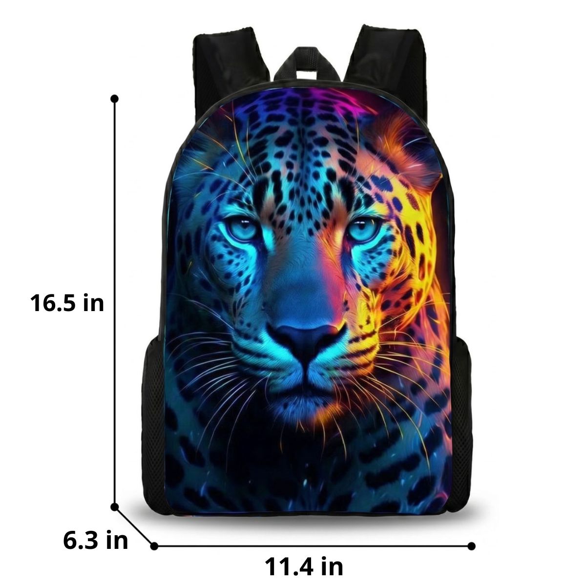 Leopard Backpack for Kids | 3-Piece School Set (Backpack + Lunch Bag + Pencil Case) | Durable Oxford Fabric