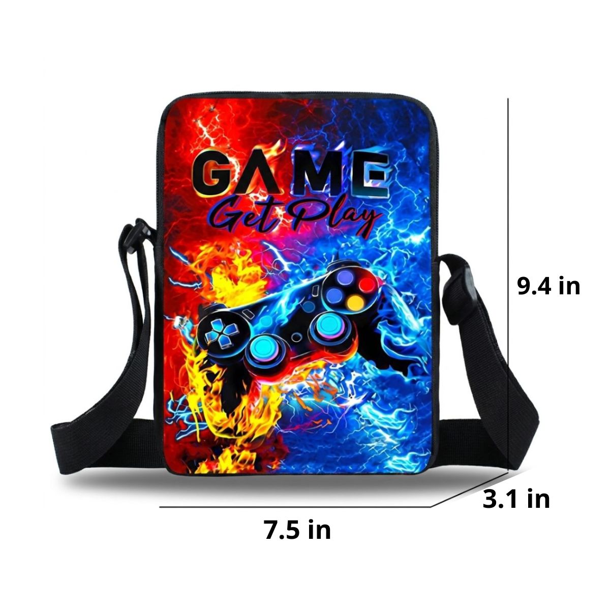 Gaming Backpack | 3-Piece School Set (Backpack + Lunch Bag + Pencil Case) | Durable Polyester