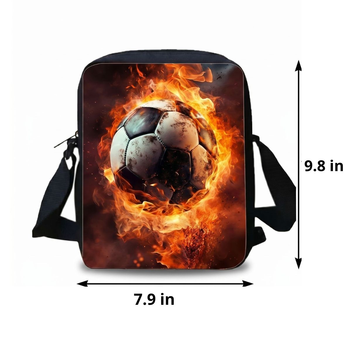 Kids' Football Backpack | 3-Piece School Set (Backpack + Shoulder Bag + Pencil Case) | Durable Oxford Fabric