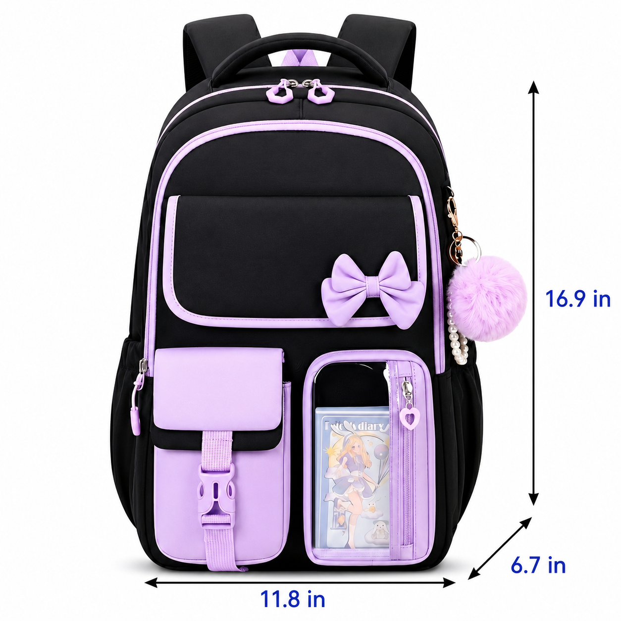 Kawaii Ita Bag Backpack | Large Capacity | Durable Oxford Fabric | Multi-Pocket
