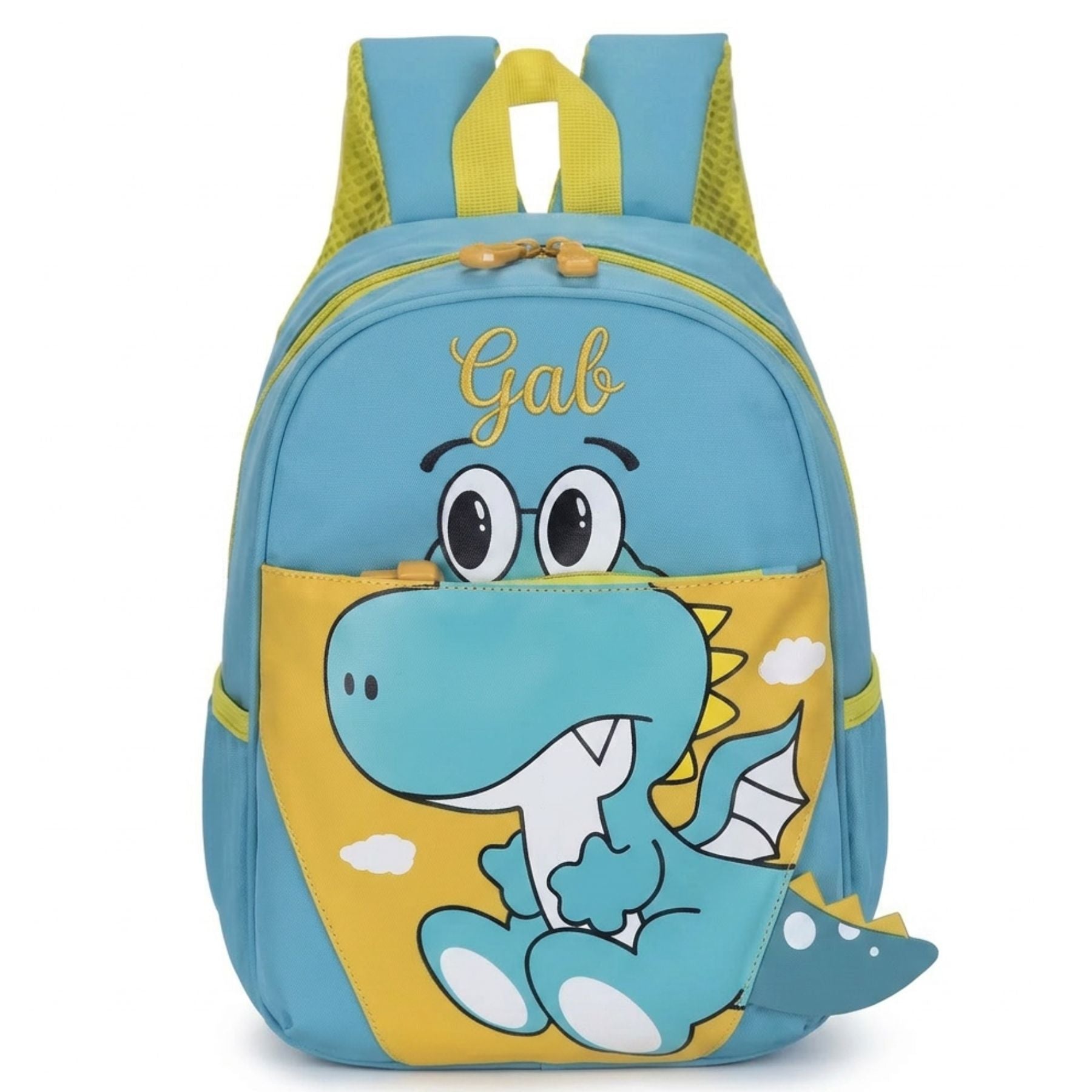 Cartable Dinosaure Personnalisé avec Prénom Brodé | Nylon résistant | Cartable Maternelle Enfant