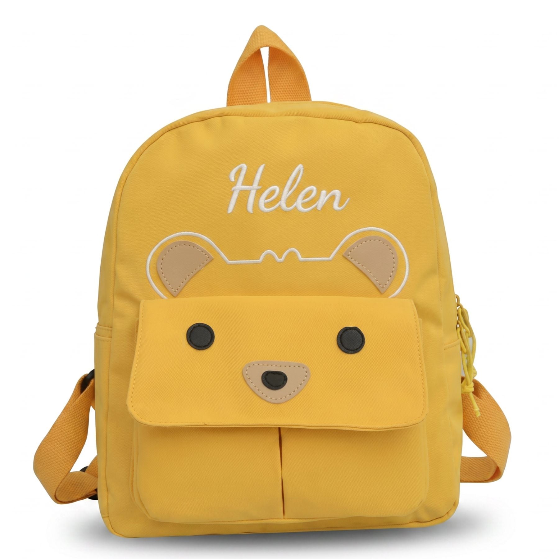 Cartable Personnalisé ourson Enfant | Prénom Brodé | Nylon résistant | Idéal pour la Maternelle et le primaire