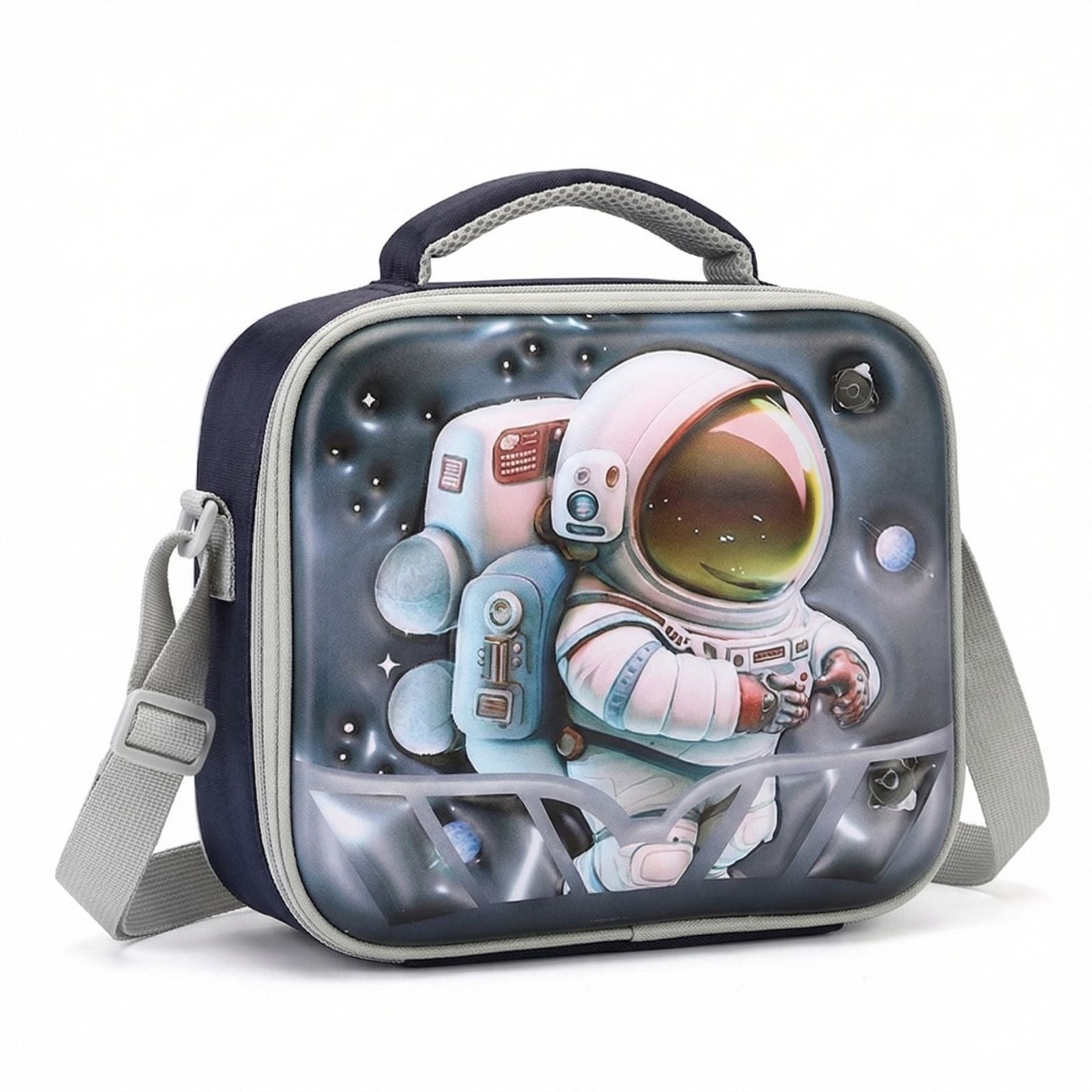 Cartable à Roulettes Garçon | Motif Astronaute 3D | Set 3 Pièces | Imperméable École Primaire