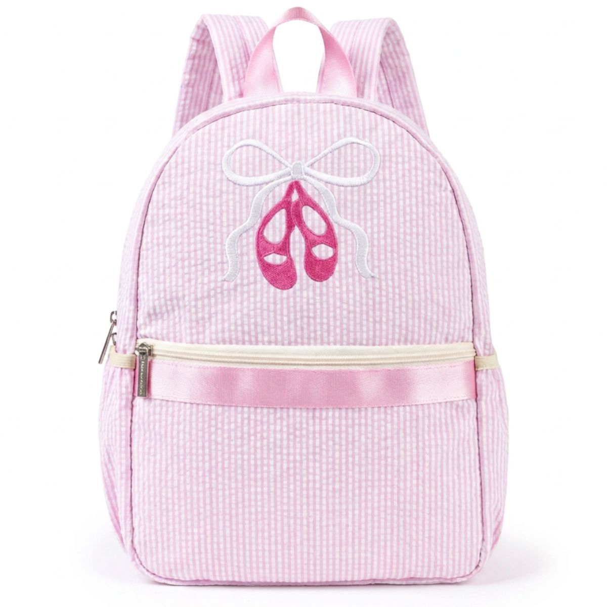 Cartable ballerine brodé | Bretelles rembourrées | Polyester résistant