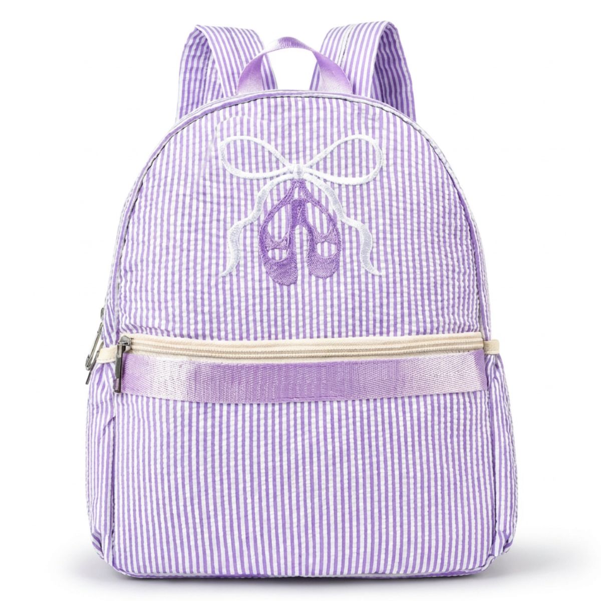 Cartable ballerine brodé | Bretelles rembourrées | Polyester résistant