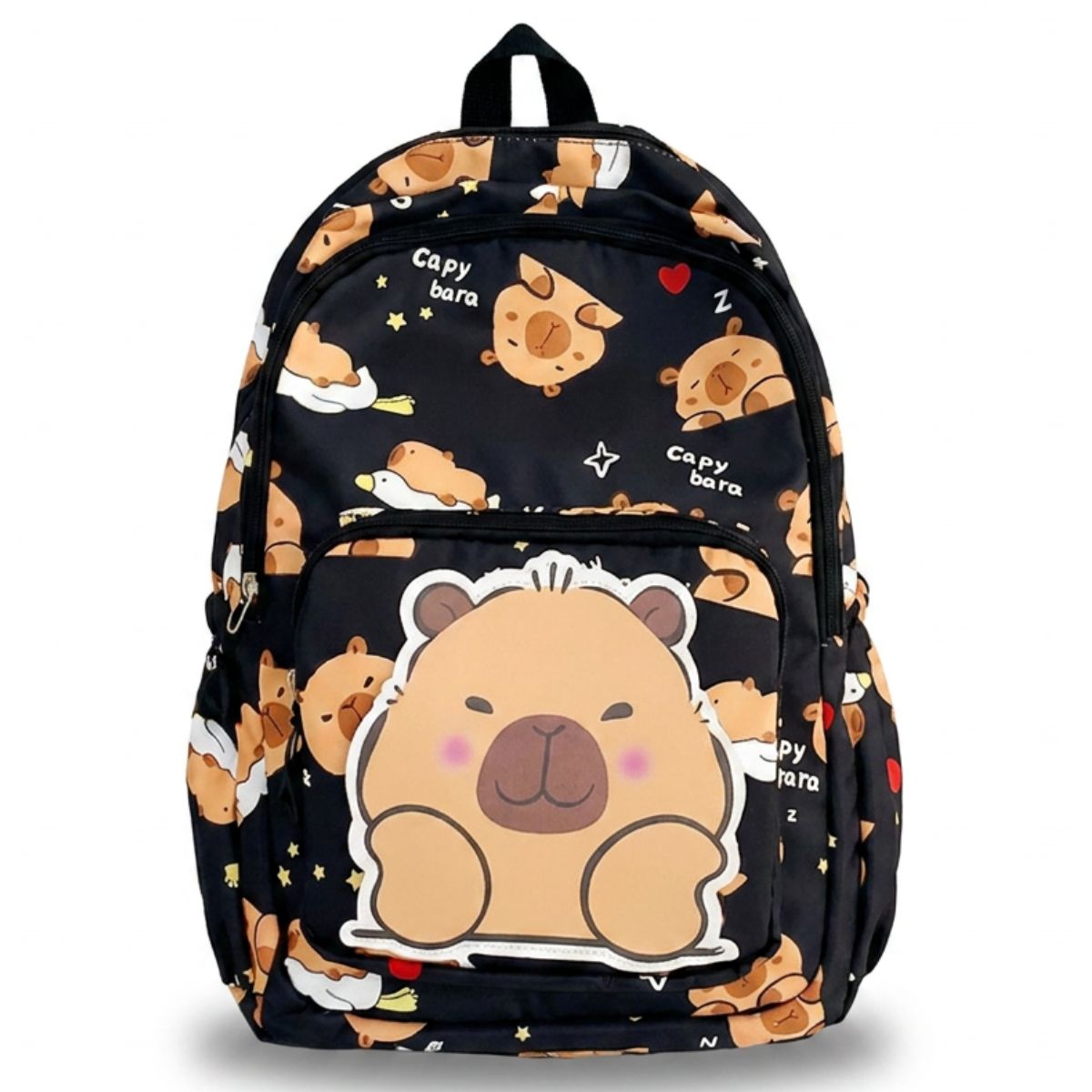 Cartable capybara kawaii | Multiples rangements | Tissu Oxford résistant
