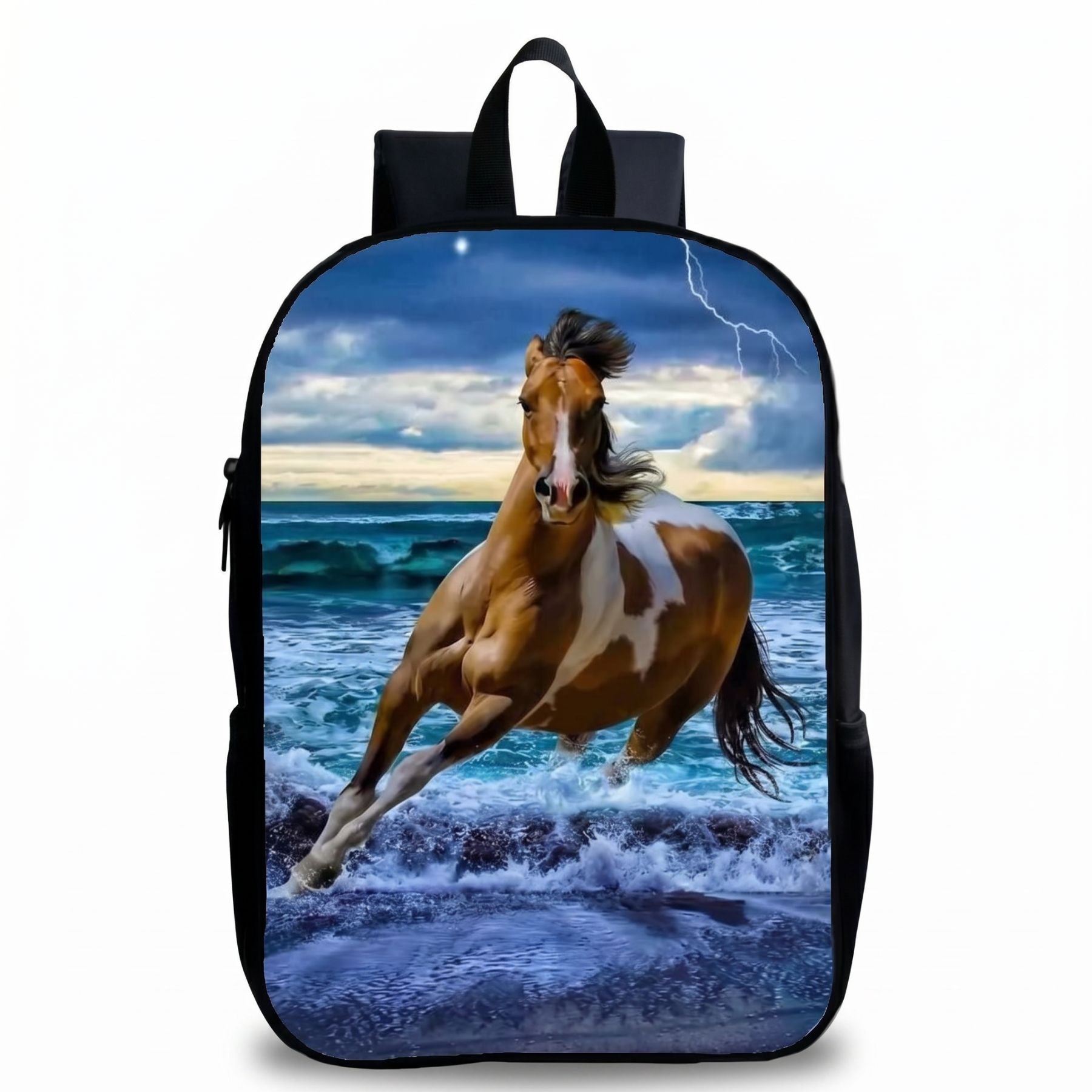 Cartable cheval océan | Bretelles réglables | Polyester résistant | Port confortable