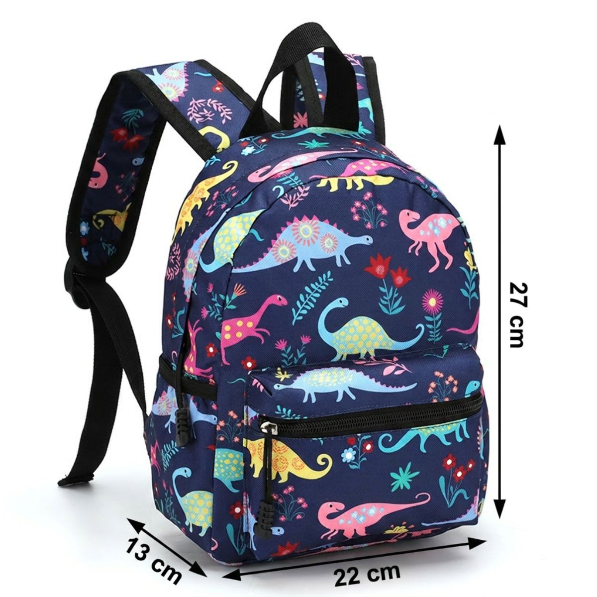 Cartable dinosaures fantaisie | Compartiments pratiques | Tissu Oxford résistant