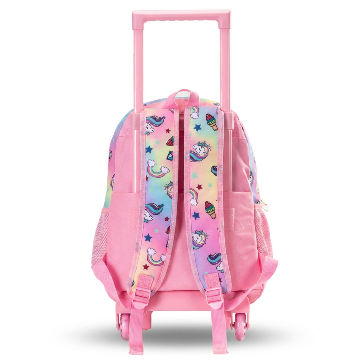Cartable licorne pailleté à roulettes | Kit 3 pièces (cartable + sac repas + trousse) | Oxford résistant