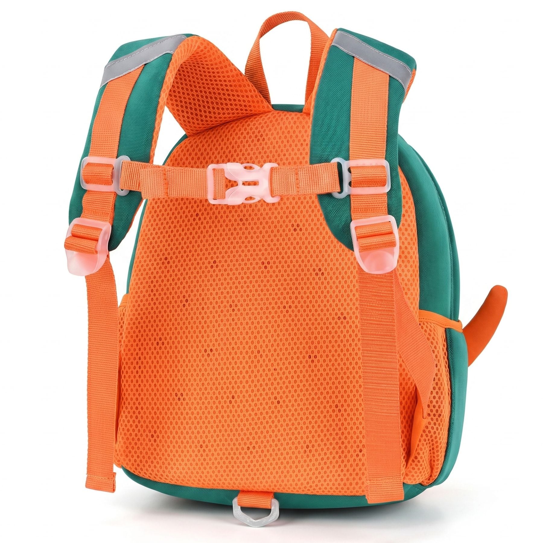 Cartable dinosaure orange | Bretelles respirantes | Tissu néoprène léger | Port confortable