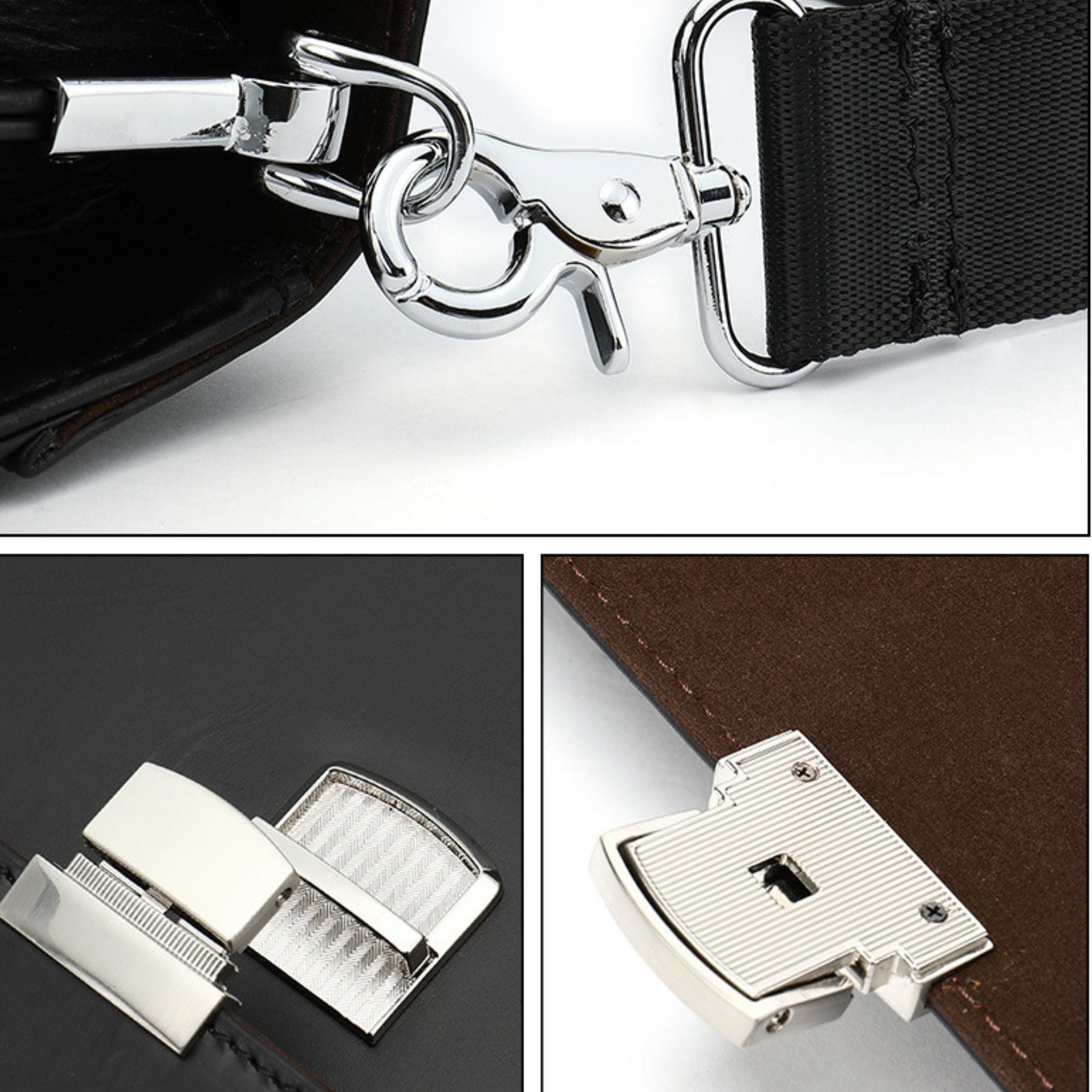 Cartable professionnelle business pour homme | Grande capacité | Cuir résistant