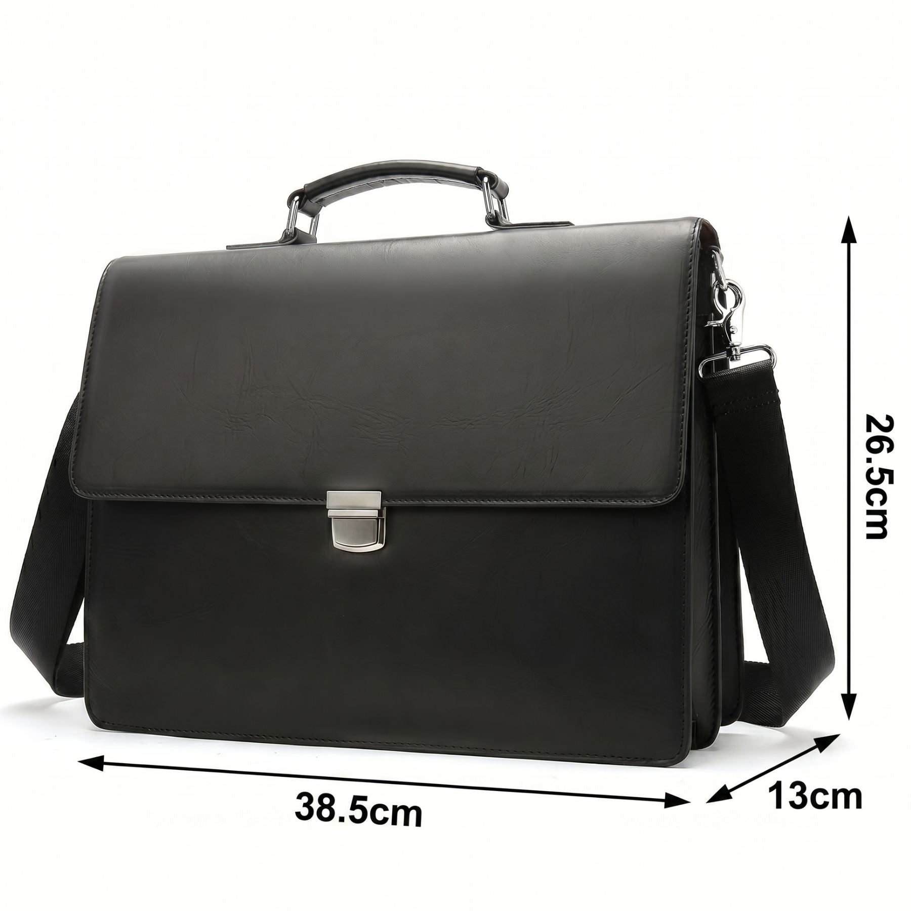 Cartable professionnelle business pour homme | Grande capacité | Cuir résistant