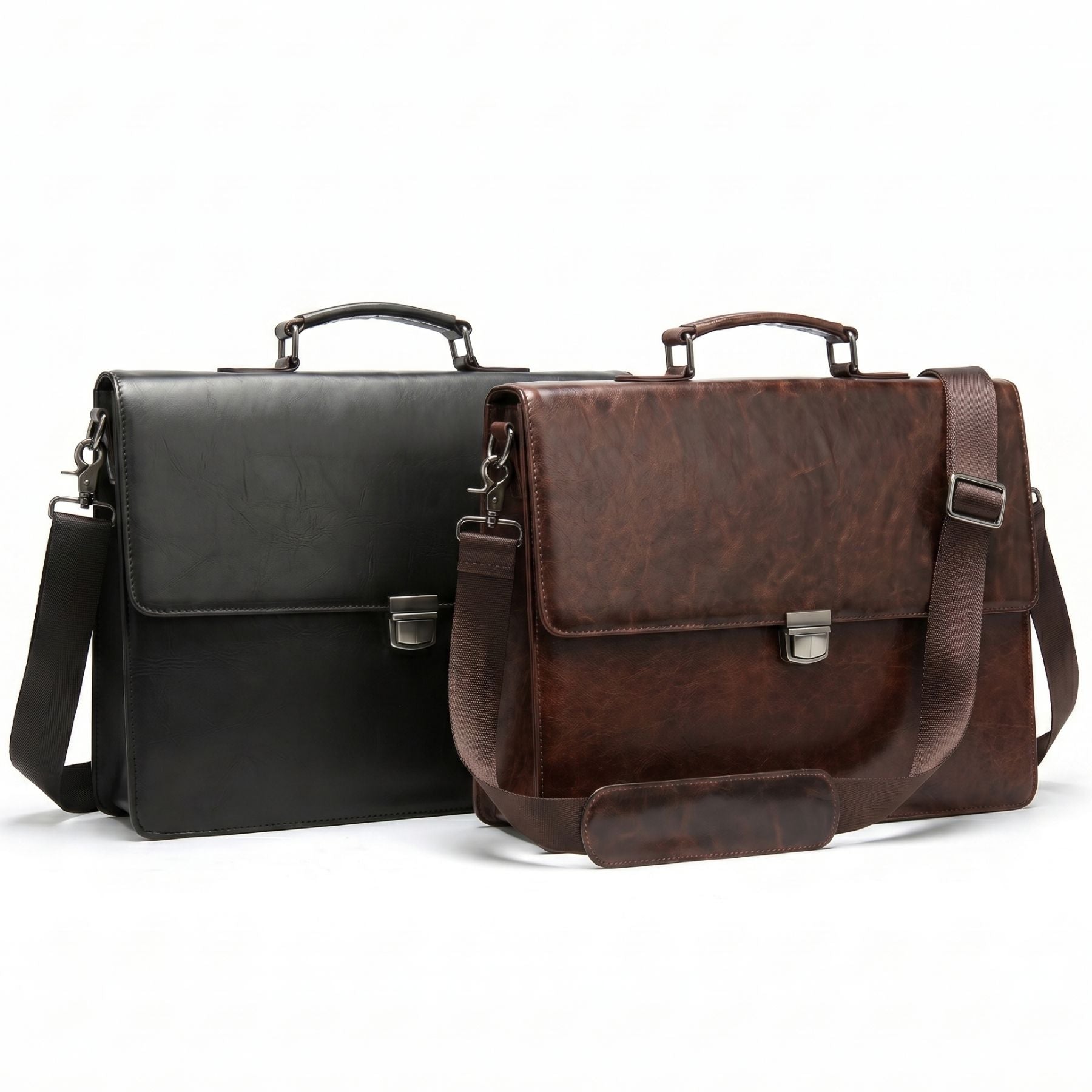Cartable professionnelle business pour homme | Grande capacité | Cuir résistant