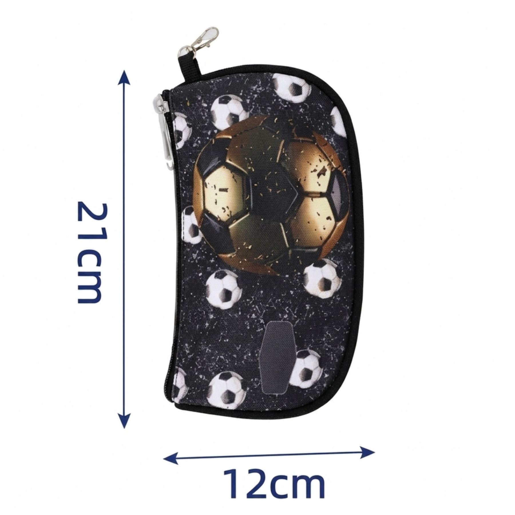 Cartable scolaire football | Ensemble 2 pièces (Sac à dos et trousse assortie | Nylon résistant