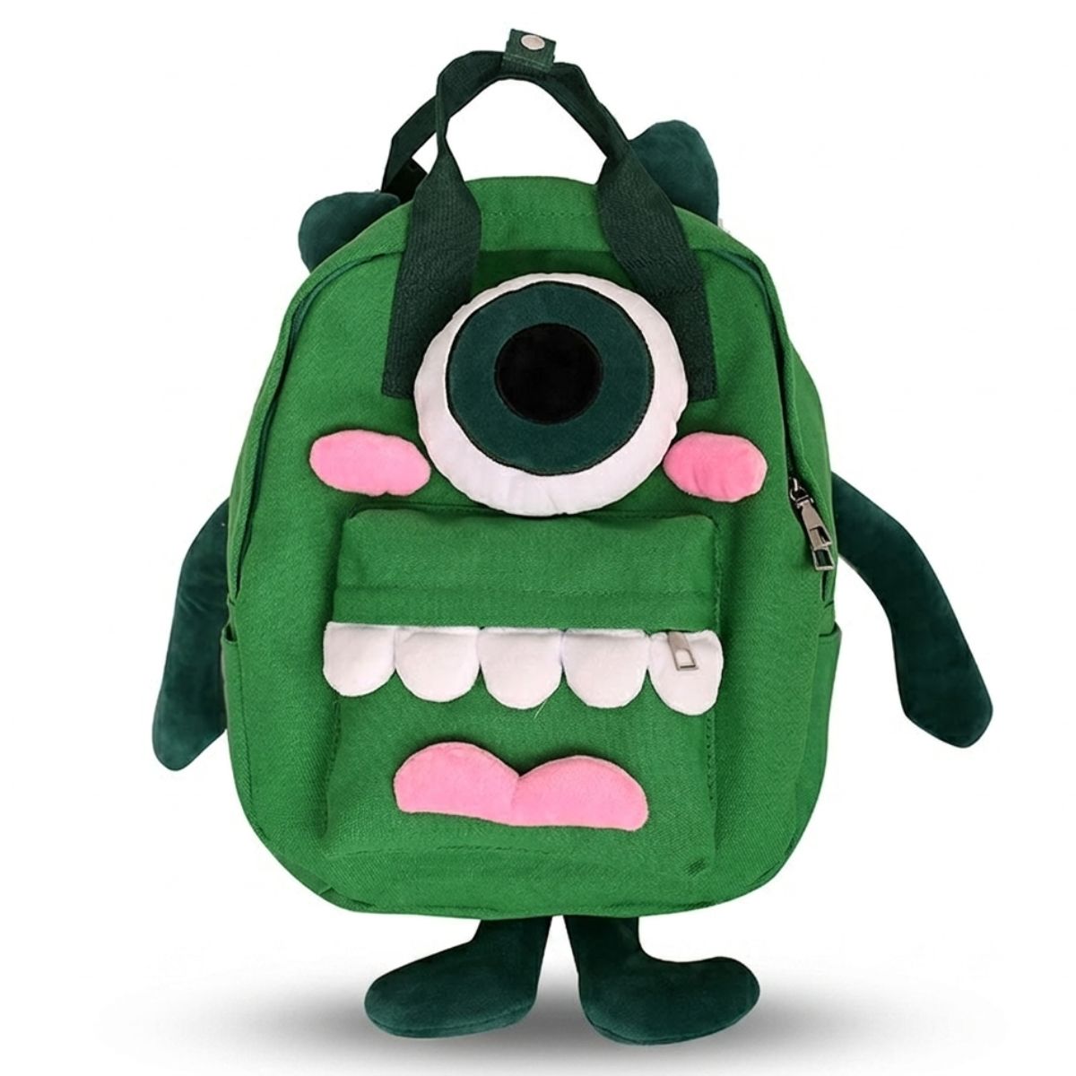 Cartable scolaire monstre cartoon | Grande capacité | Tissu canvas résistant