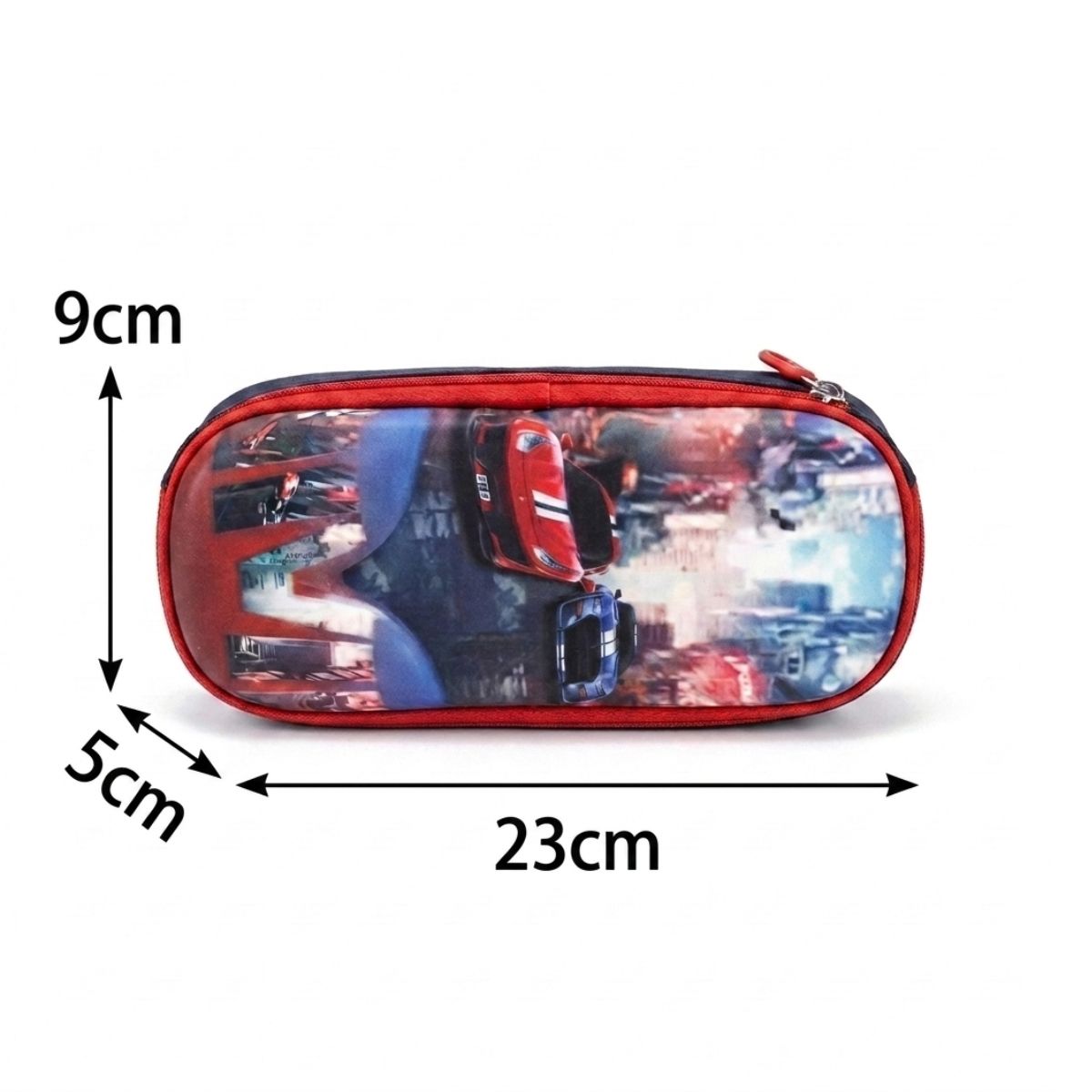 Cartable voiture à roulettes | Ensemble 3 pièces (sac à dos + lunch bag + trousse ) | Grande capacité | Tissu polyester résistant