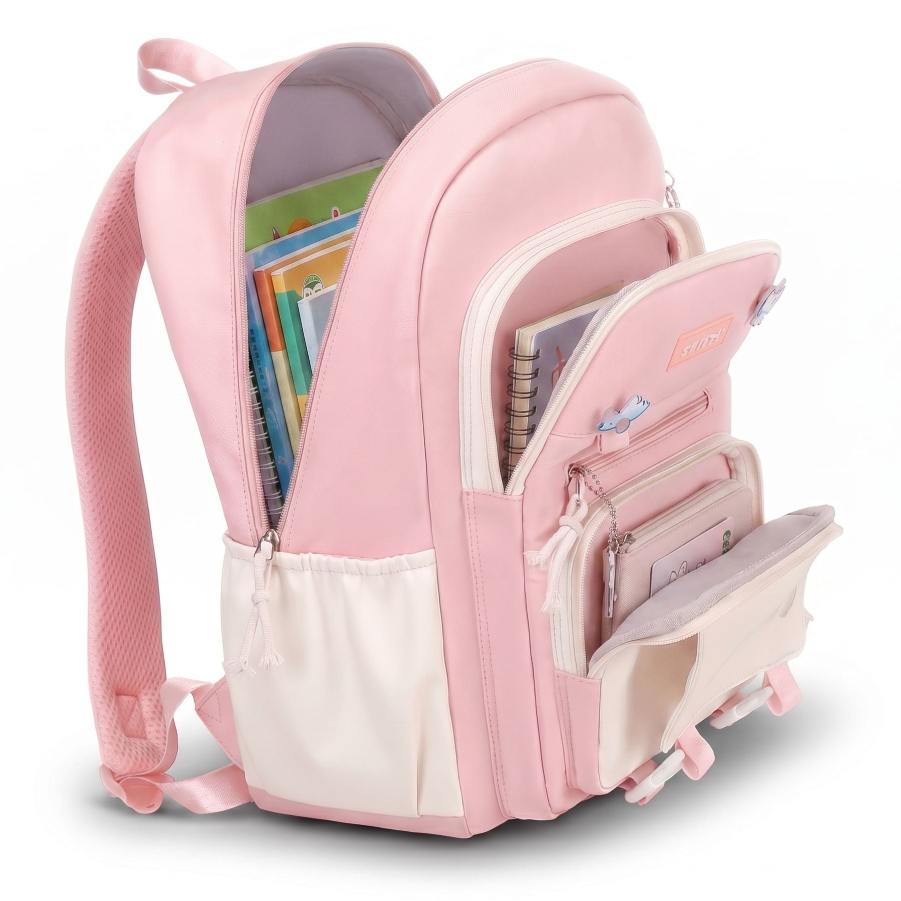 Sac scolaire Princesse Pastel | Compartiments multiples | Oxford résistant | Style kawaii