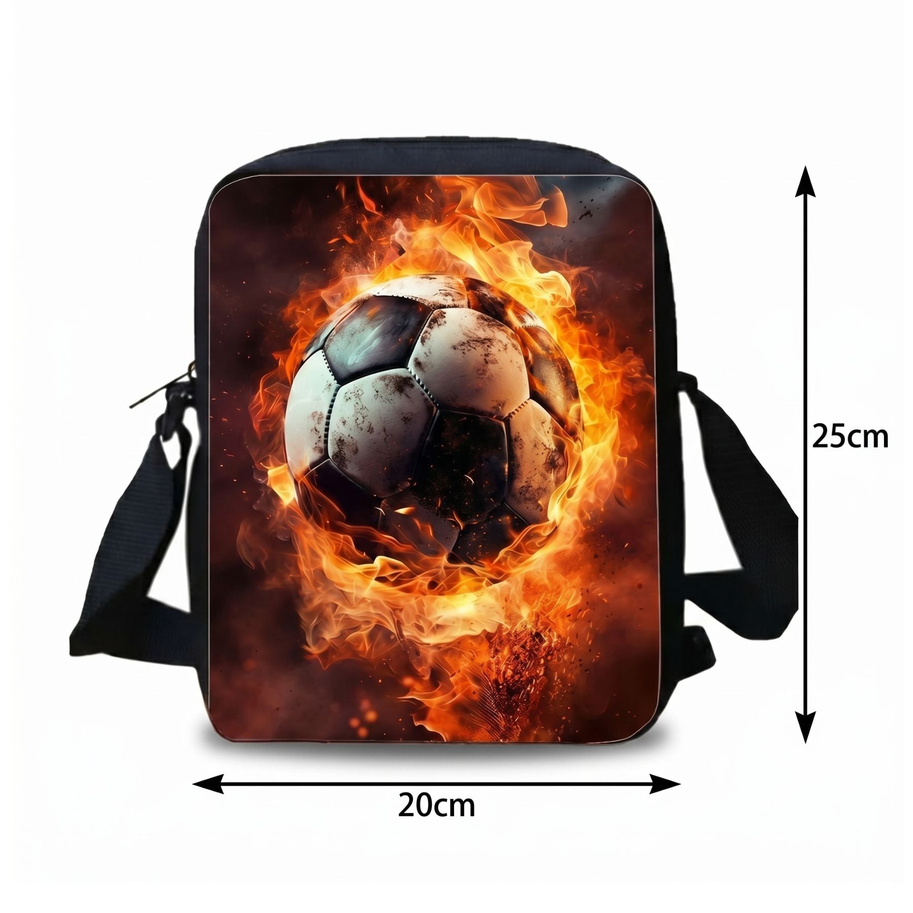 Sac à dos enfant football | Kit 3 pièces (sac + bandoulière + trousse) | Oxford résistant