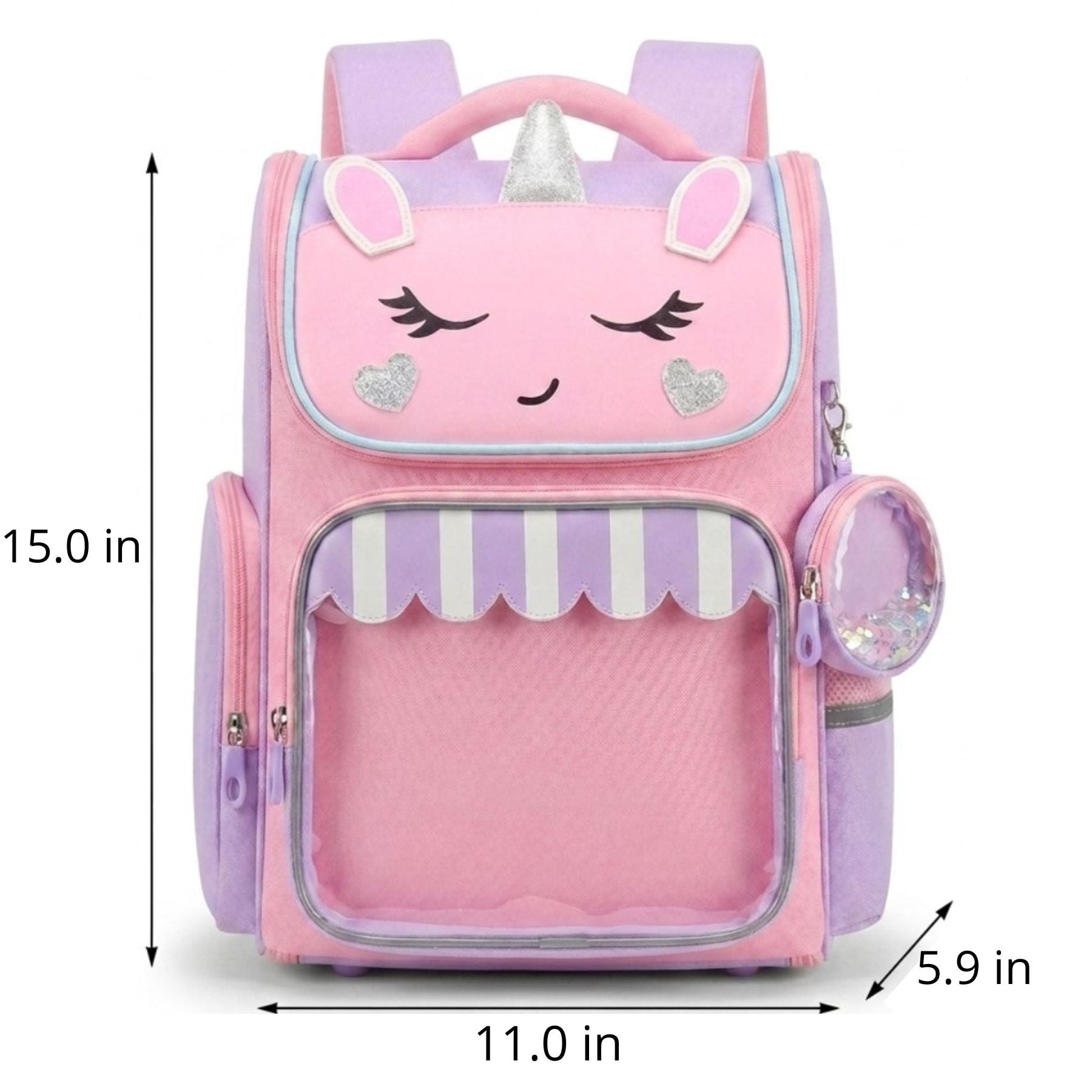 Girls' Unicorn School Backpack | Durable Oxford Fabric | Large Capacity | Everyday Comfort