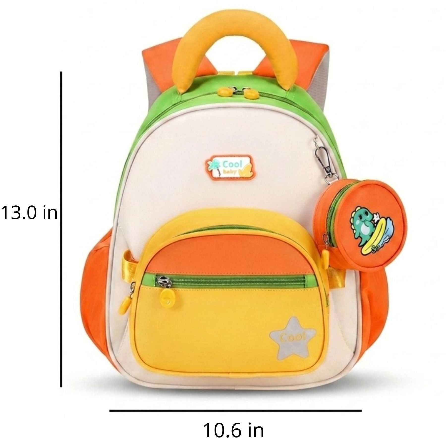 Pastel Nursery Backpack | Matching Pouch Included | Durable Oxford Fabric | Easy to Carry