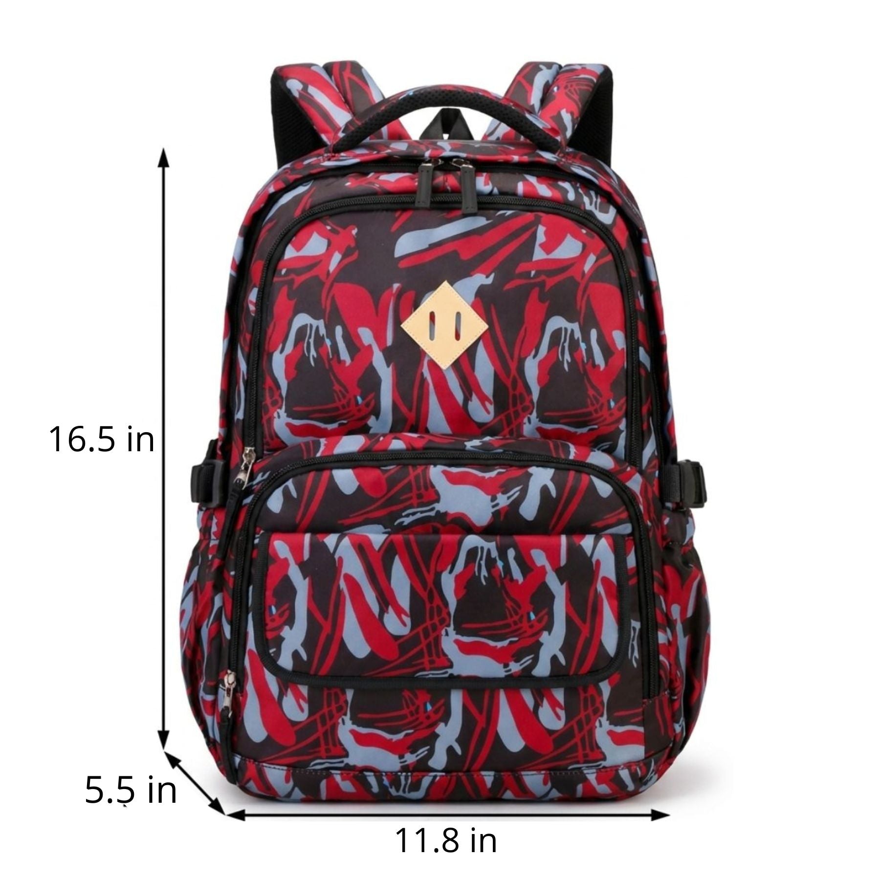 Psychedelic Storm School Backpack | Matching Pencil Case | Durable Oxford Fabric | Large Capacity