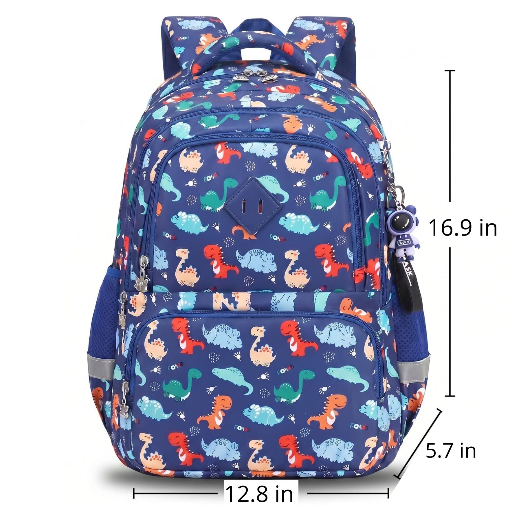 Blue Dinosaur School Backpack | Large Capacity | Durable Oxford Fabric | Comfortable Straps