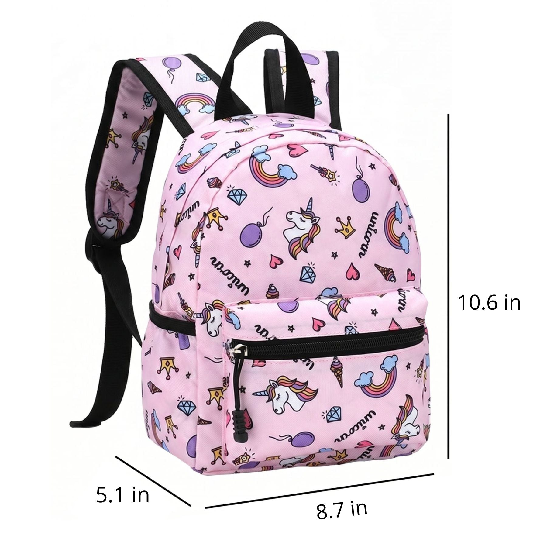 Pink Unicorn Backpack | Durable Oxford Fabric | Comfortable to Carry