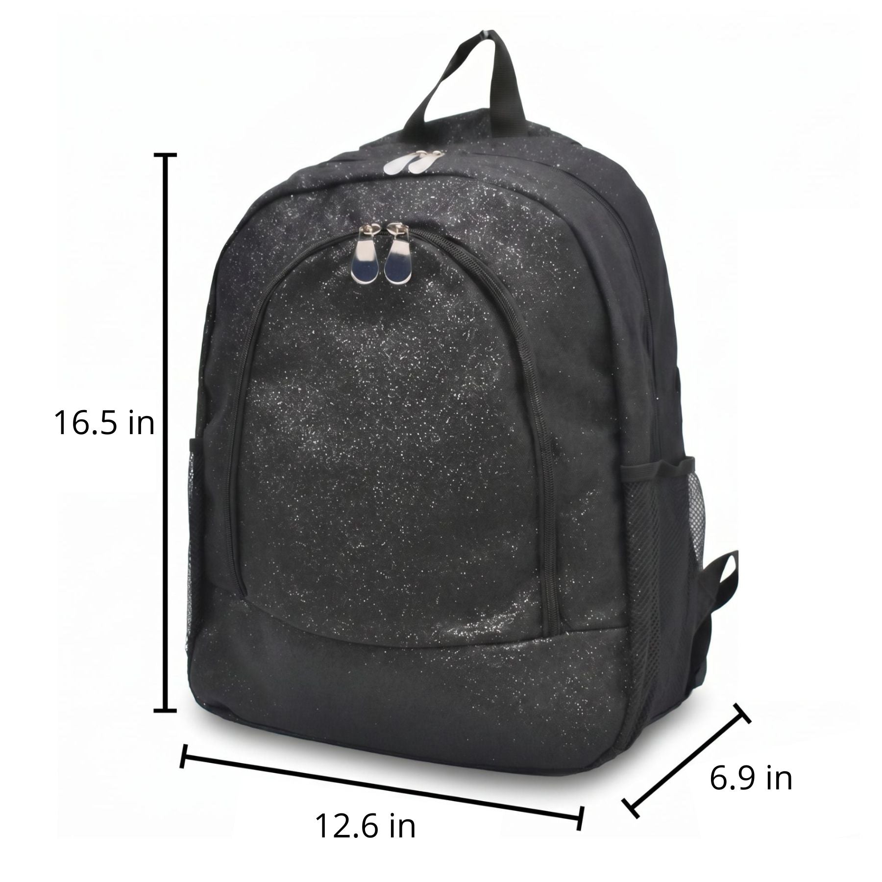 Glitter Backpack | Durable Polyester | Multiple Storage Pockets | Trendy Style