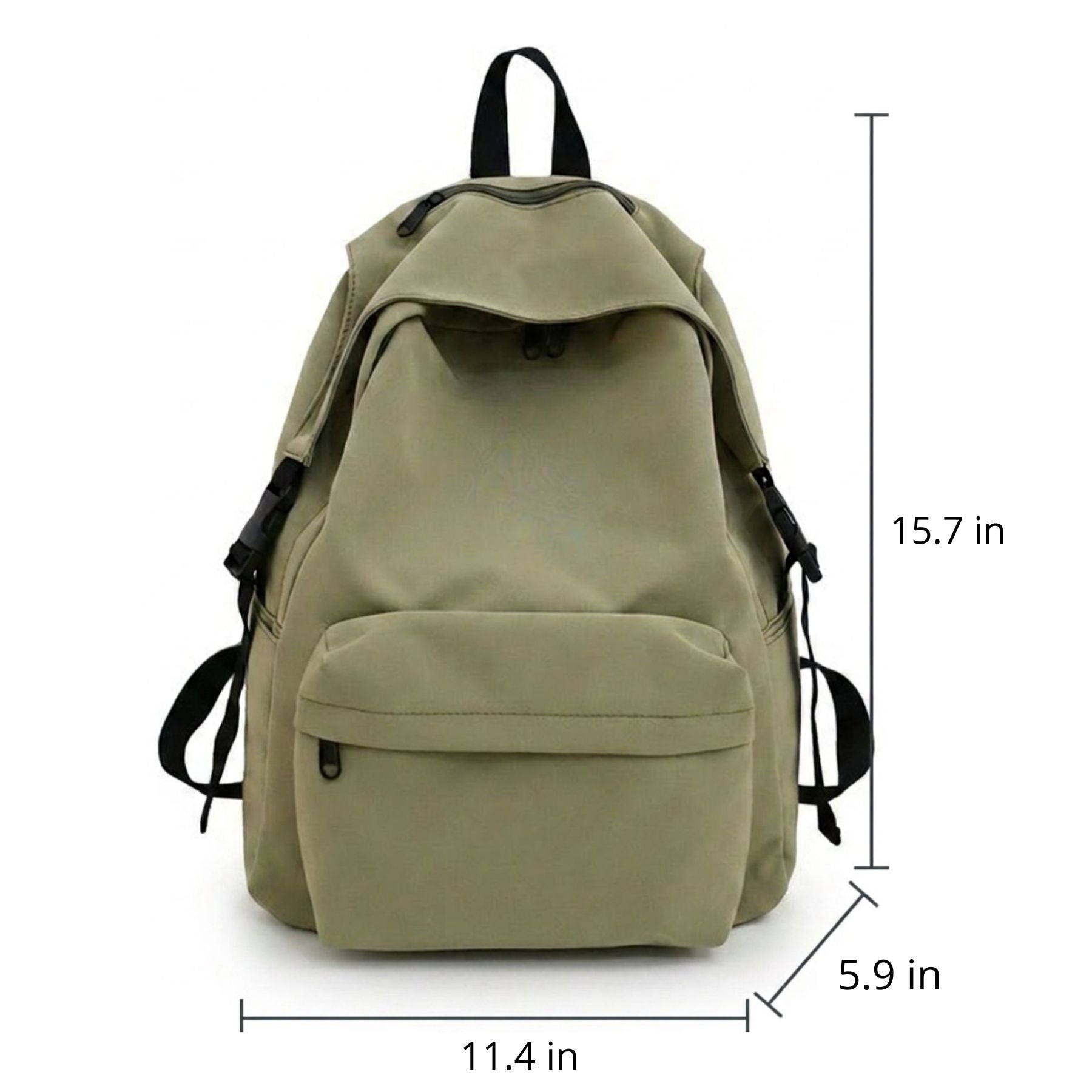 Minimalist Everyday Backpack | Large Capacity | Water-Resistant Nylon