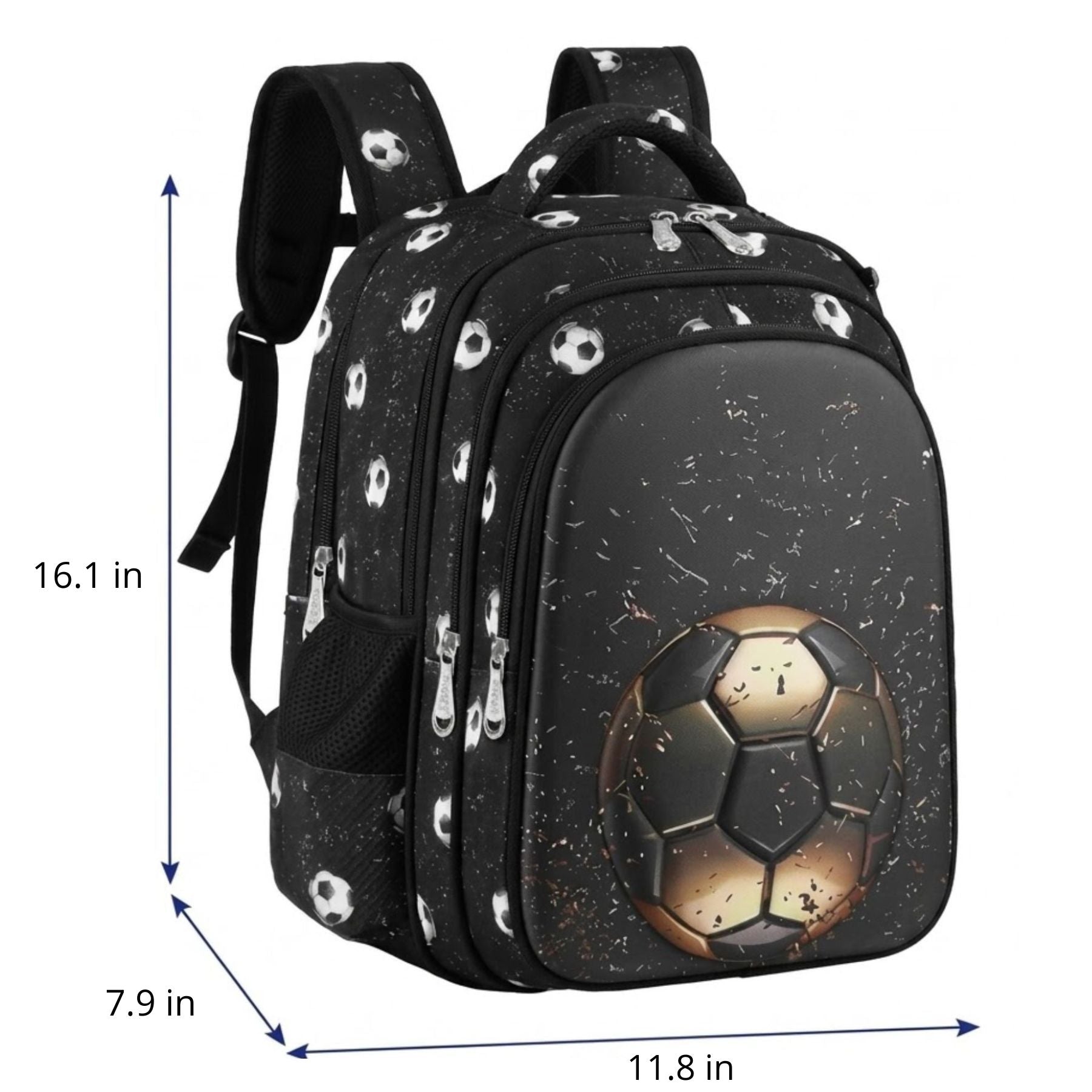Football School Backpack Set | 2-Piece Set | Durable Nylon