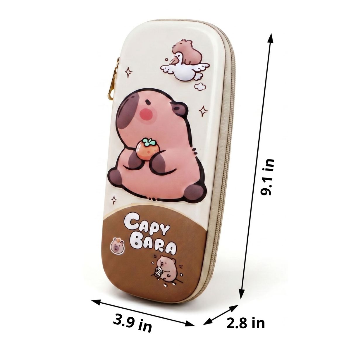 3D Capybara EVA Pencil Case | Rigid Shell | Large Capacity | Unisex