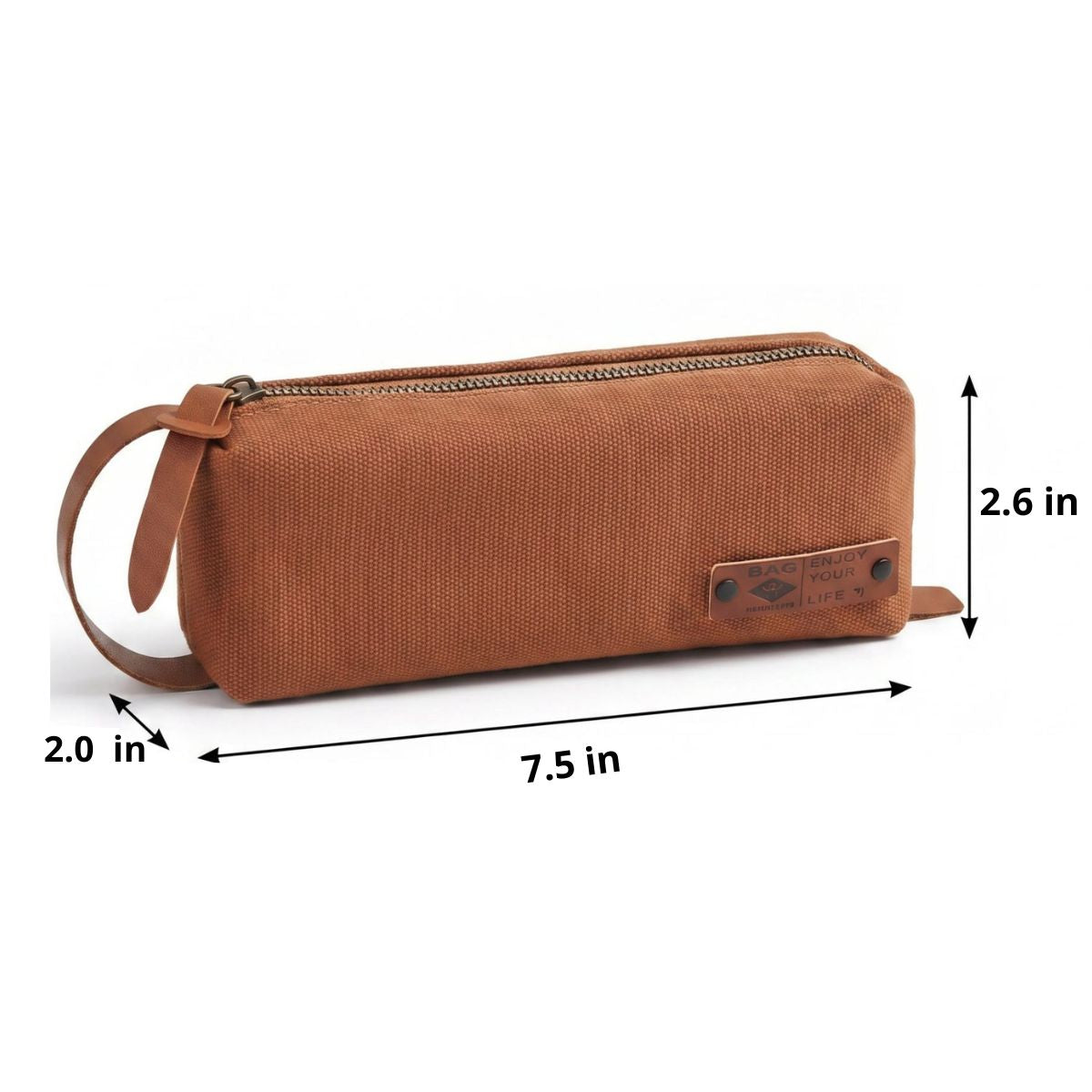 Minimalist Student Pencil Case | Durable Canvas | Large Capacity | Practical Storage