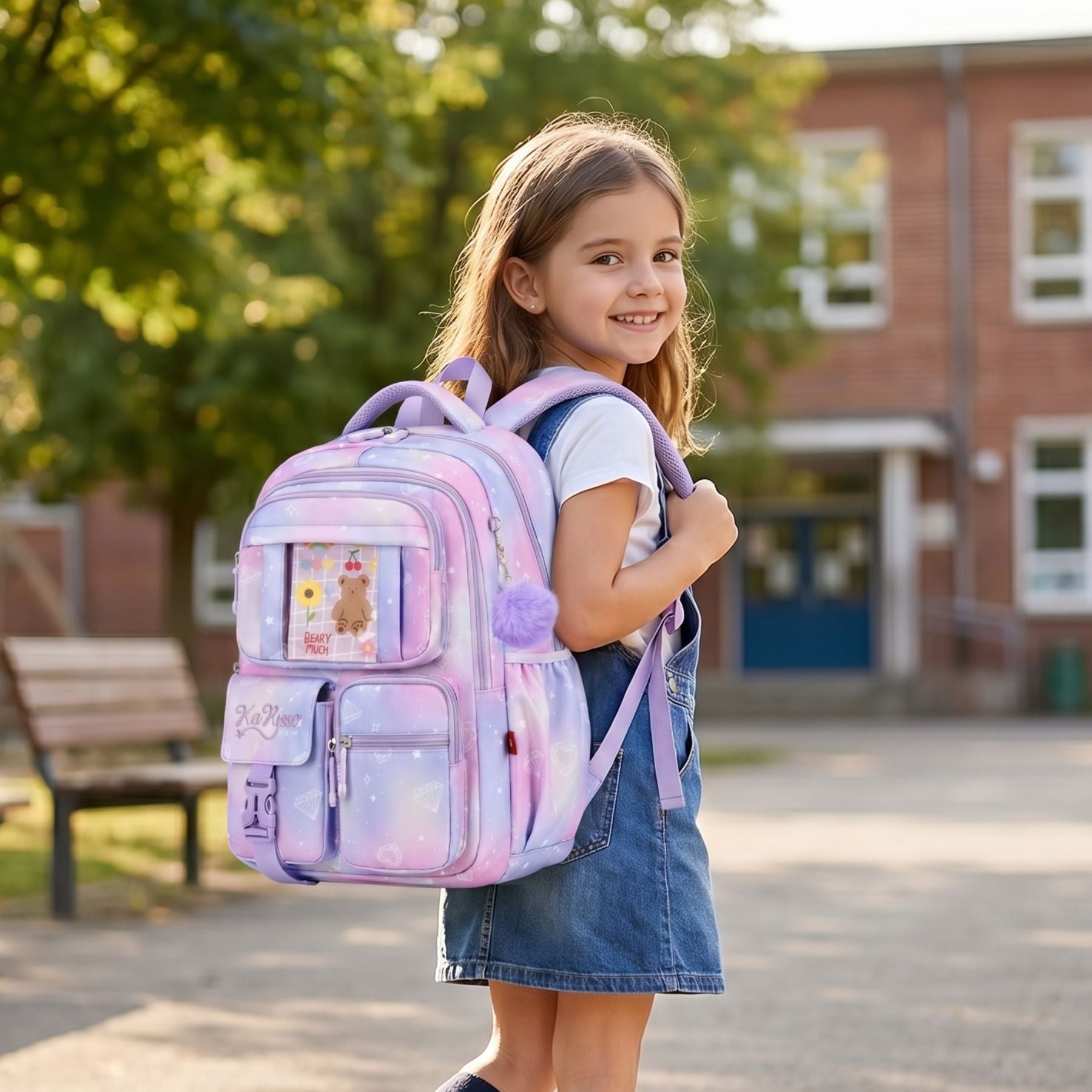Sac scolaire Princesse Effet Brillant | Grande capacité | Oxford résistant | Style kawaii