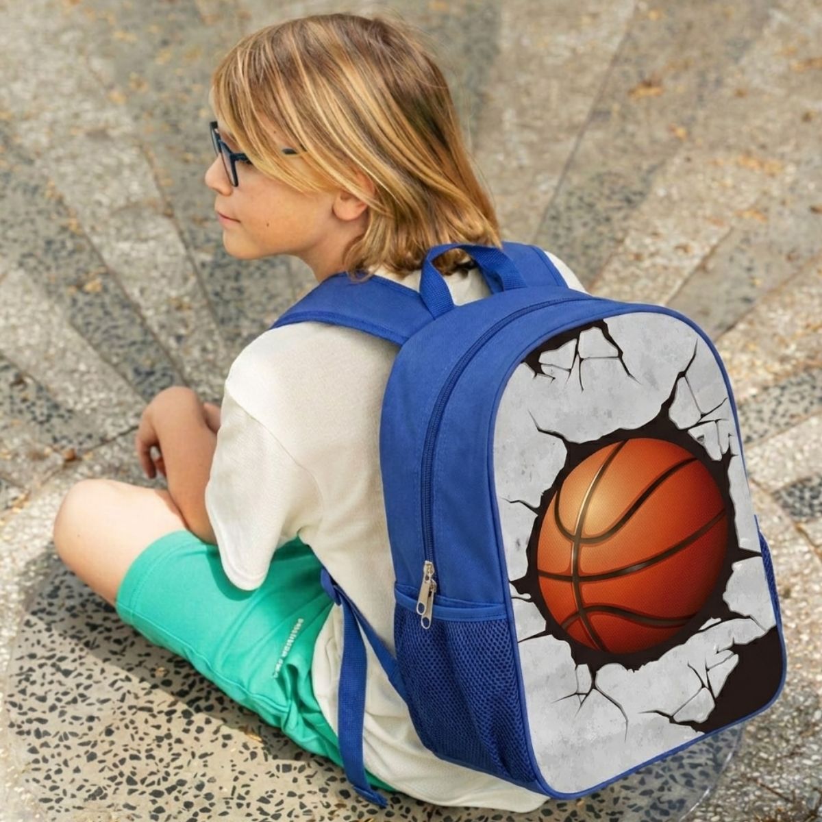 Sac à dos basket à roulettes | Polyester résistant | Poignée réglable | Grande capacité