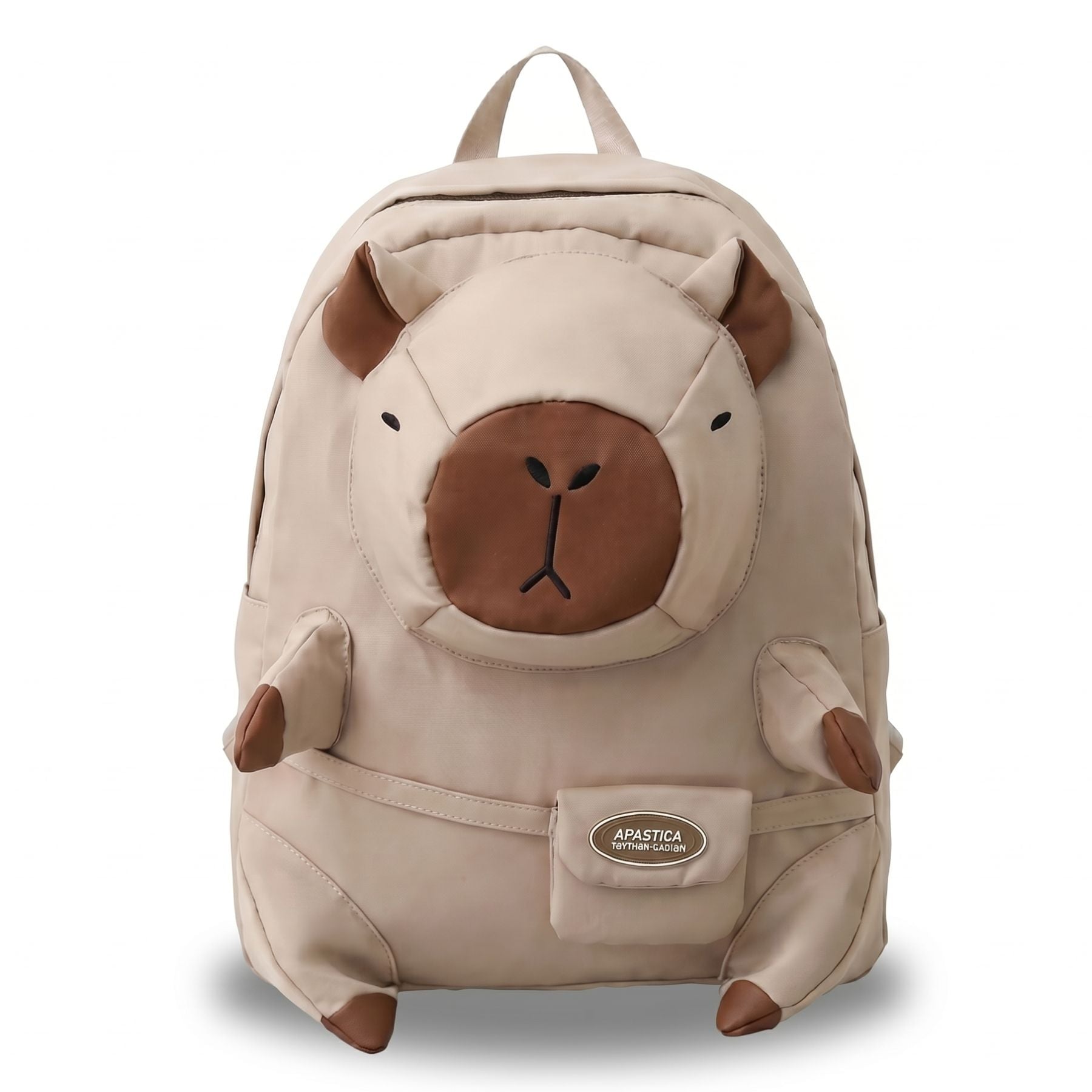 Sac à dos capybara kawaii | Grande capacité | Nylon léger et confortable