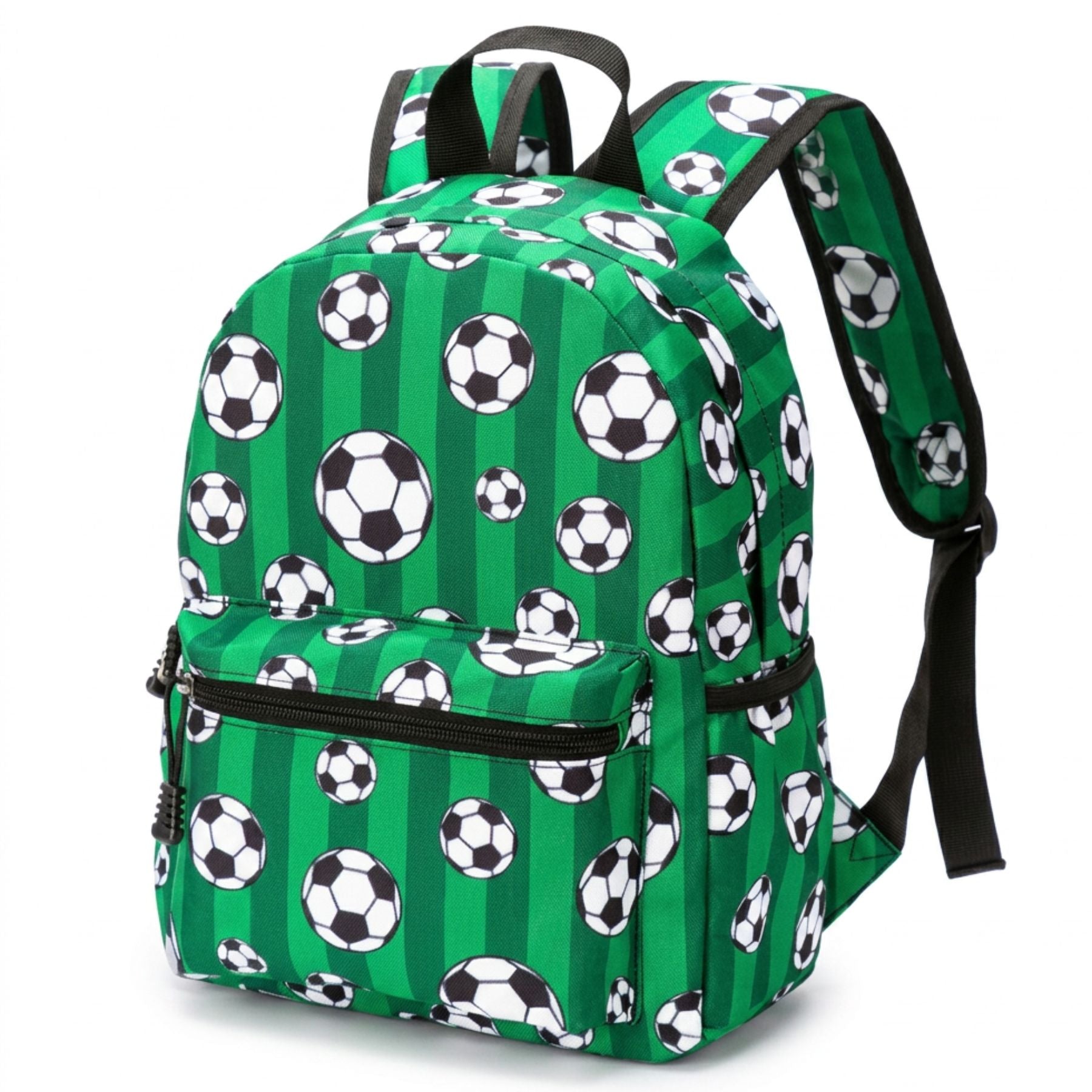 Sac à dos football vert | Tissu Oxford résistant | Léger et pratique | Port confortable