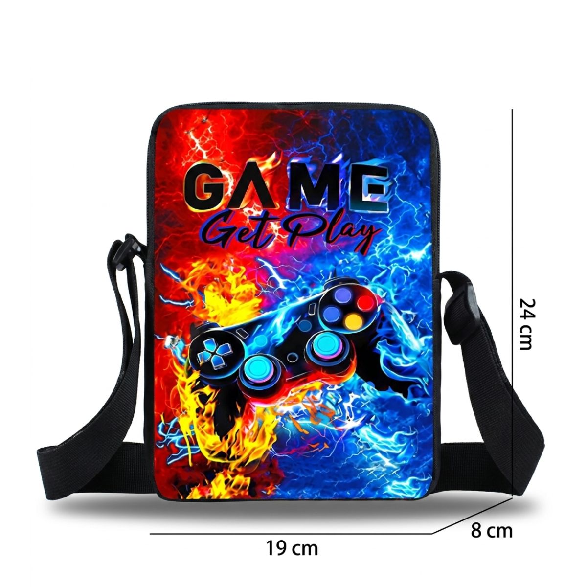 Sac à dos gaming | Ensemble 3 pièces (sac + lunch bag + trousse) | Polyester résistant