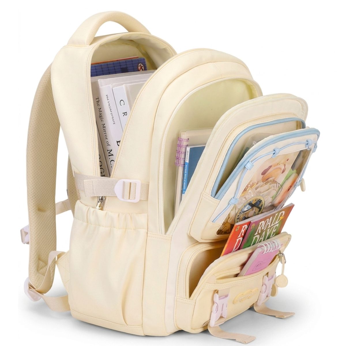 Sac à dos ita bag mignon pour fille | Compartiment badges transparent | Oxford résistant | Style kawaii