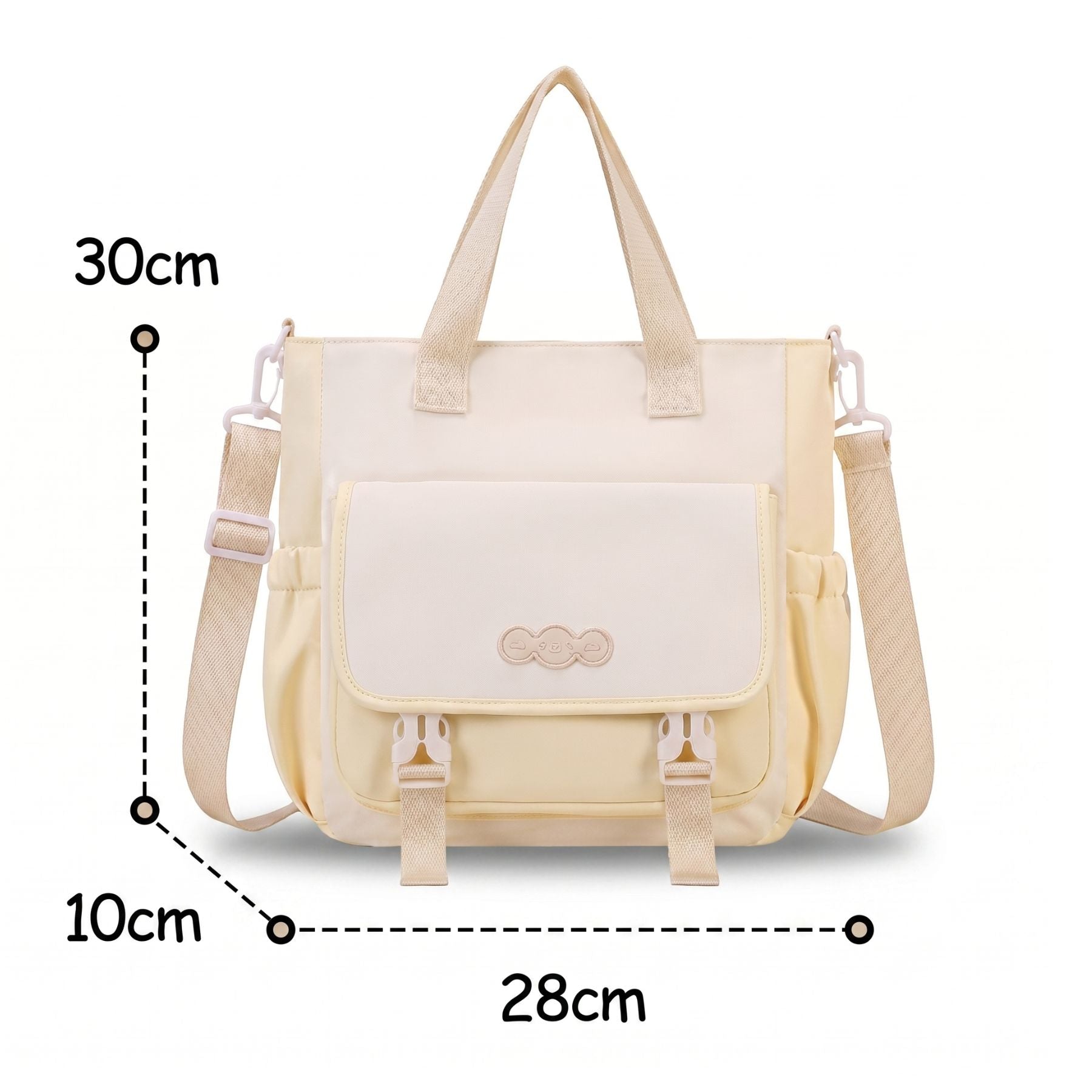 Sac à dos kawaii mignon pour fille | Ensemble 3 pièces (sac + petit sac bandoulière + trousse) | Oxford résistant