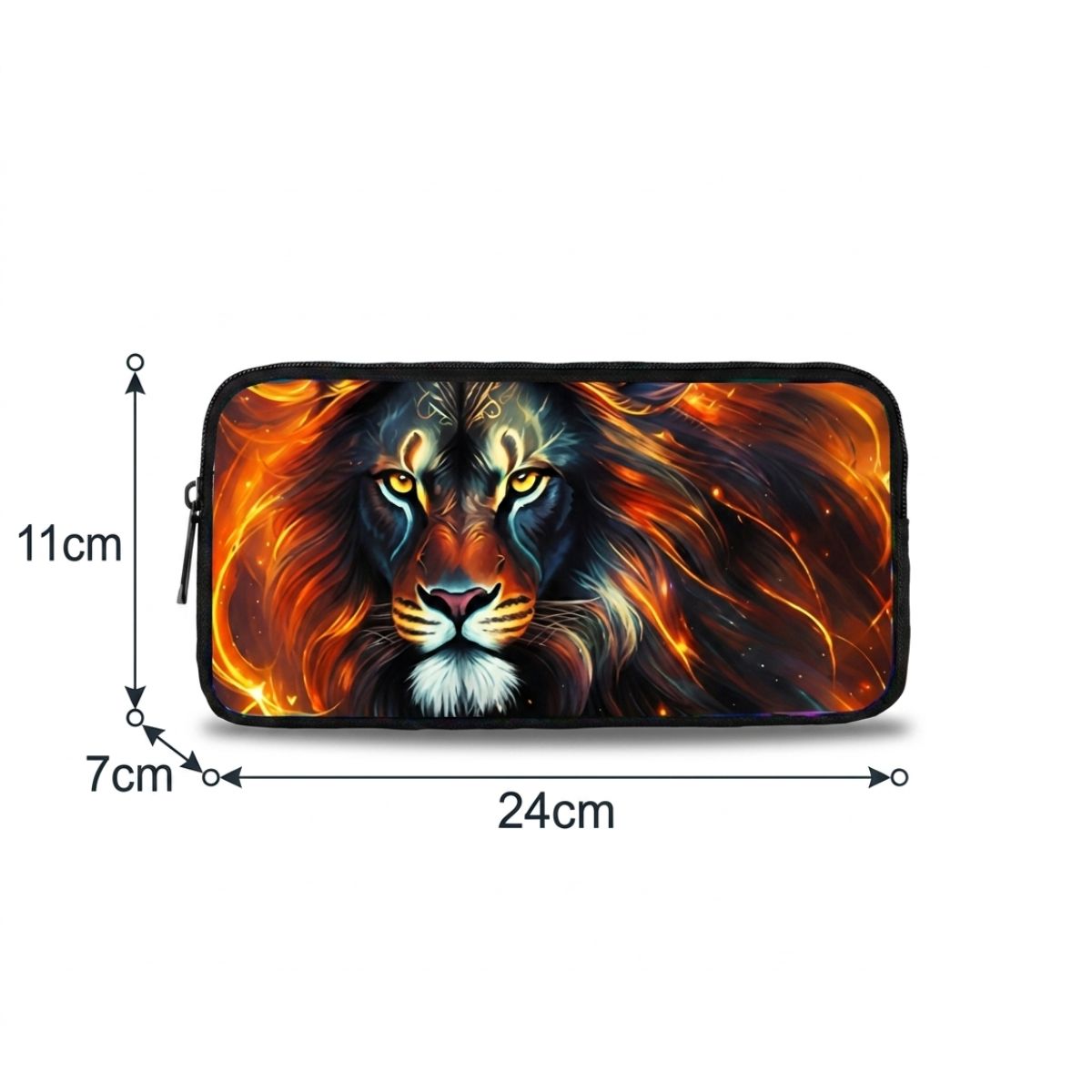 Sac à dos lion | Kit 3 pièces (sac + lunch bag + trousse) | Tissu Oxford