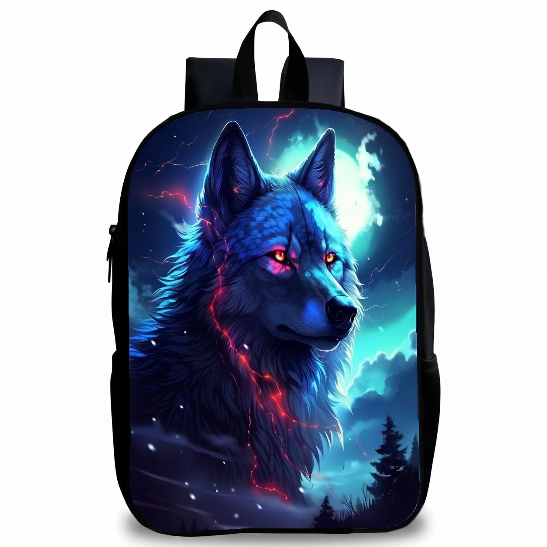 Sac à dos loup lumineux | Bretelles réglables | Polyester résistant | Port confortable
