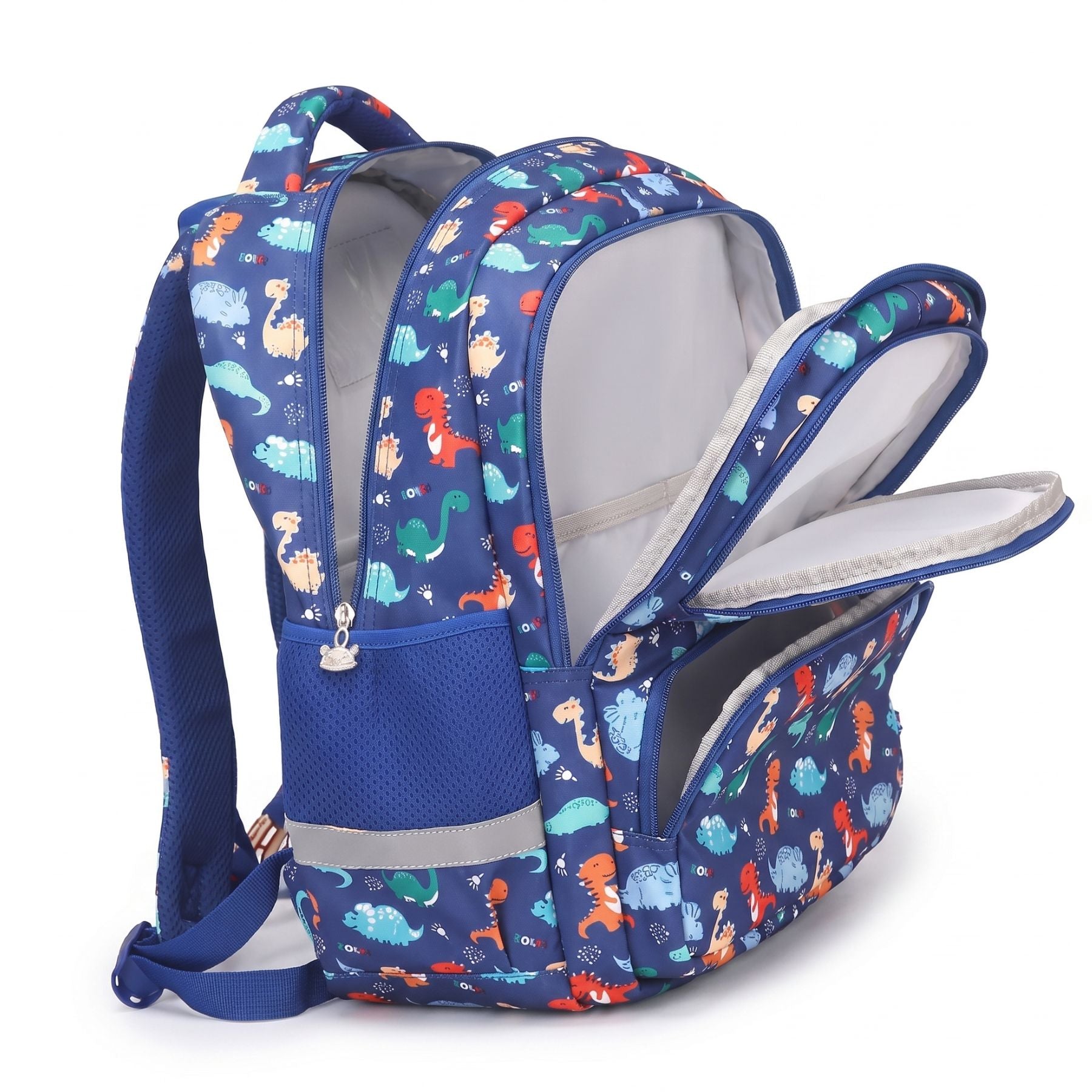 Sac à dos motif Dinosaure bleu | Grande capacité | Oxford résistant | Bretelles confortables