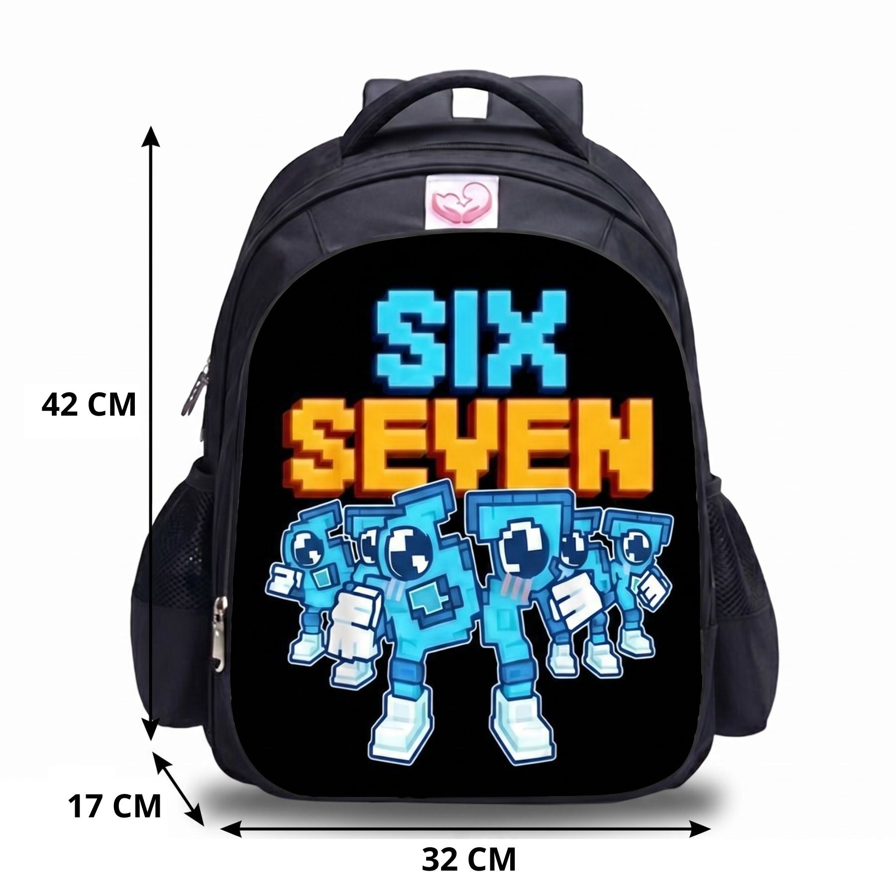Sac à dos motif cartoon 67 | Ensemble 3 pièces (sac + lunch bag + trousse) | Oxford résistant