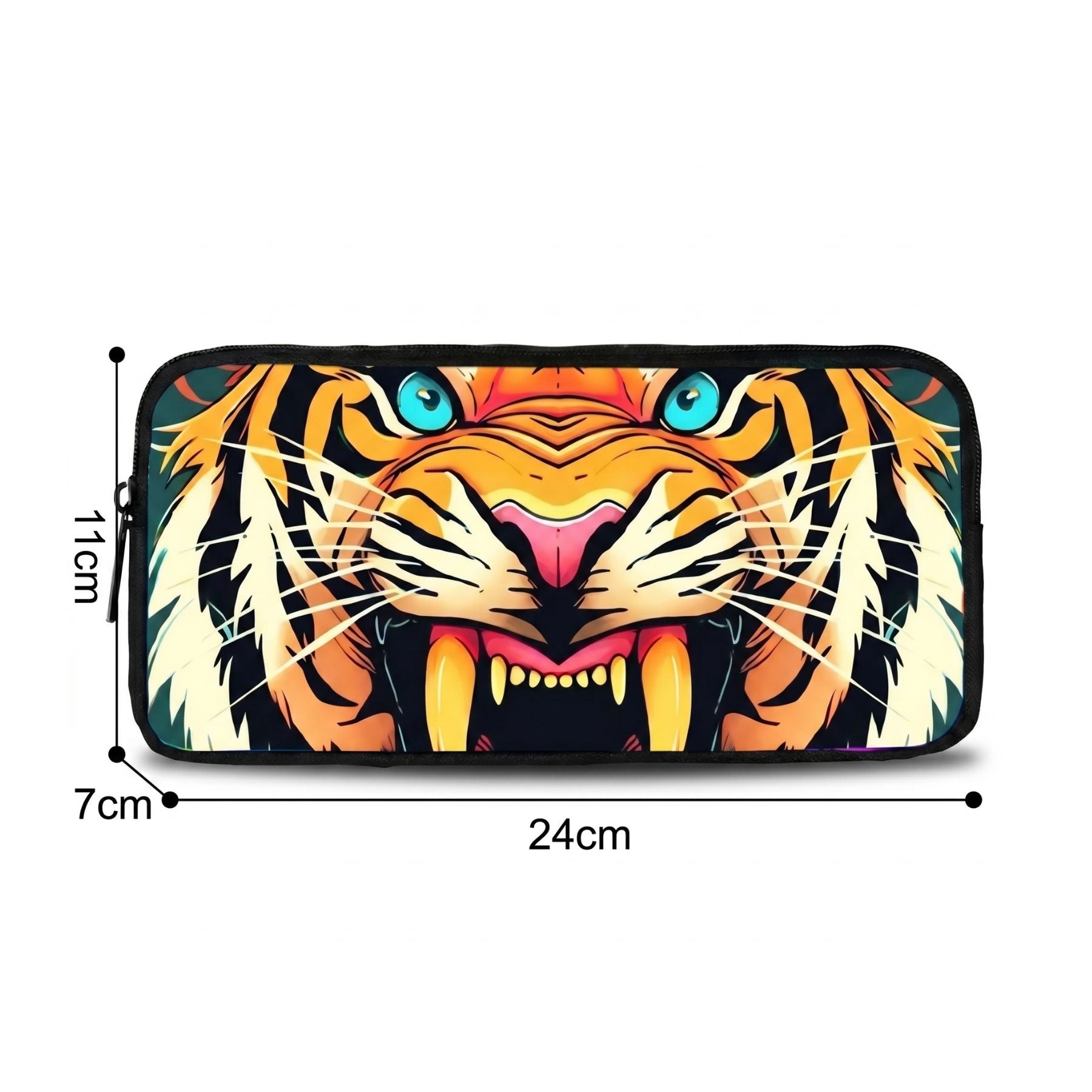 Sac à dos motif tigre | Ensemble 3 pièces (sac + lunch bag + trousse) | Oxford résistant | Idéal pour l’école