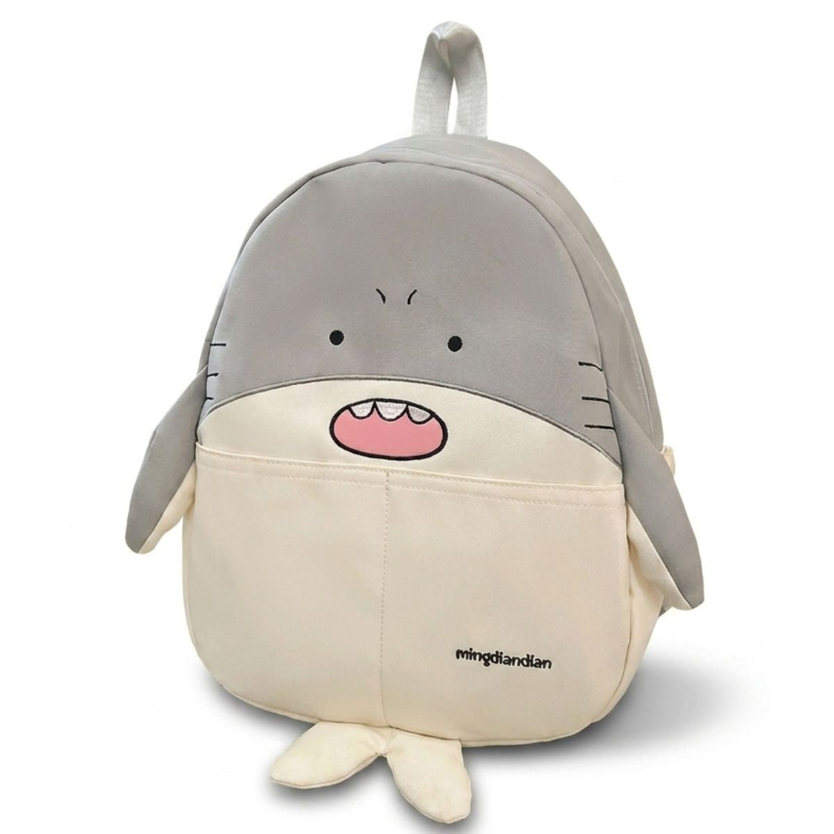 Sac à dos requin en nylon | Style cartoon kawaii | Bretelles confortables | Usage quotidien