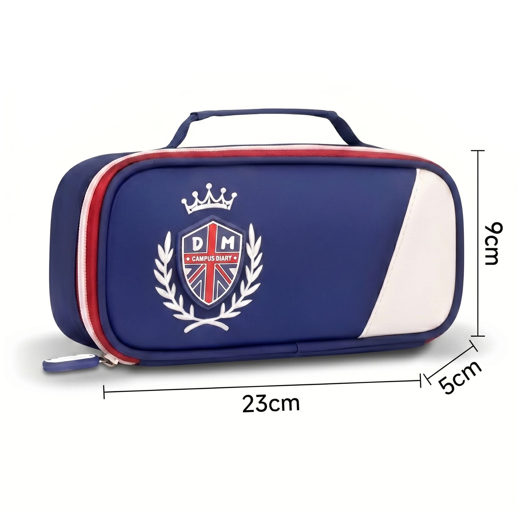 Sac à dos scolaire bleu et rouge | Ensemble 3 pièces (sac + petit sac bandoulière + trousse) | Tissu Oxford résistant