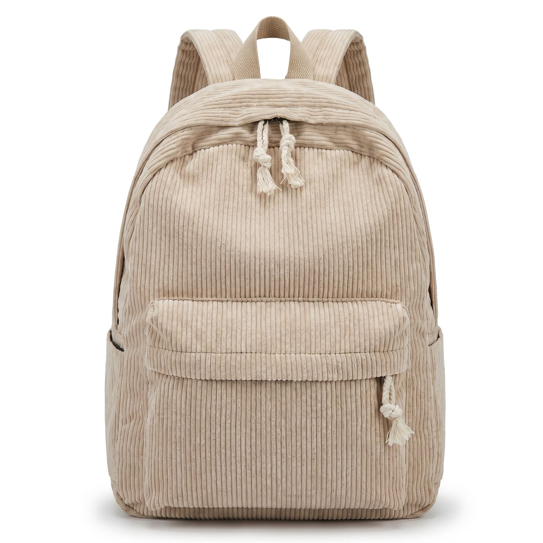 Sac à dos velours côtelé | Grande capacité | Multiples rangements | Style décontracté