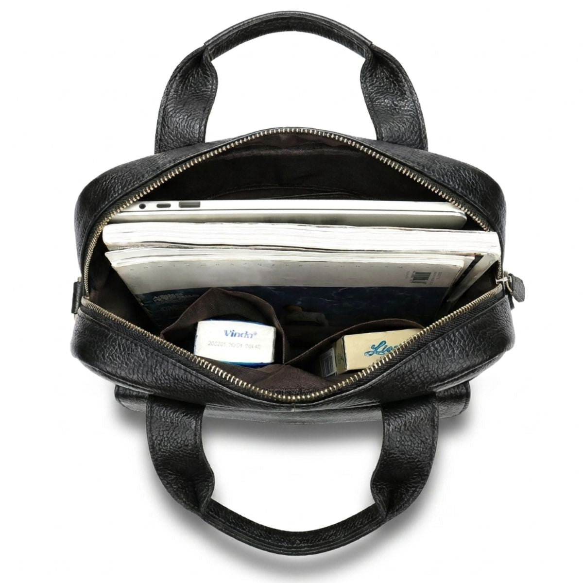 Sacoche homme bandoulière | Compartiments multiples | Cuir résistant